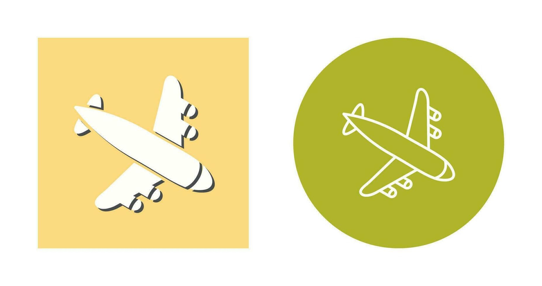 Landing Airplane Vector Icon