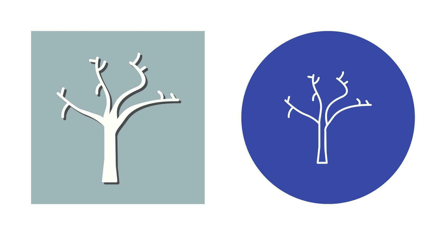 Tree with no Leaves Vector Icon