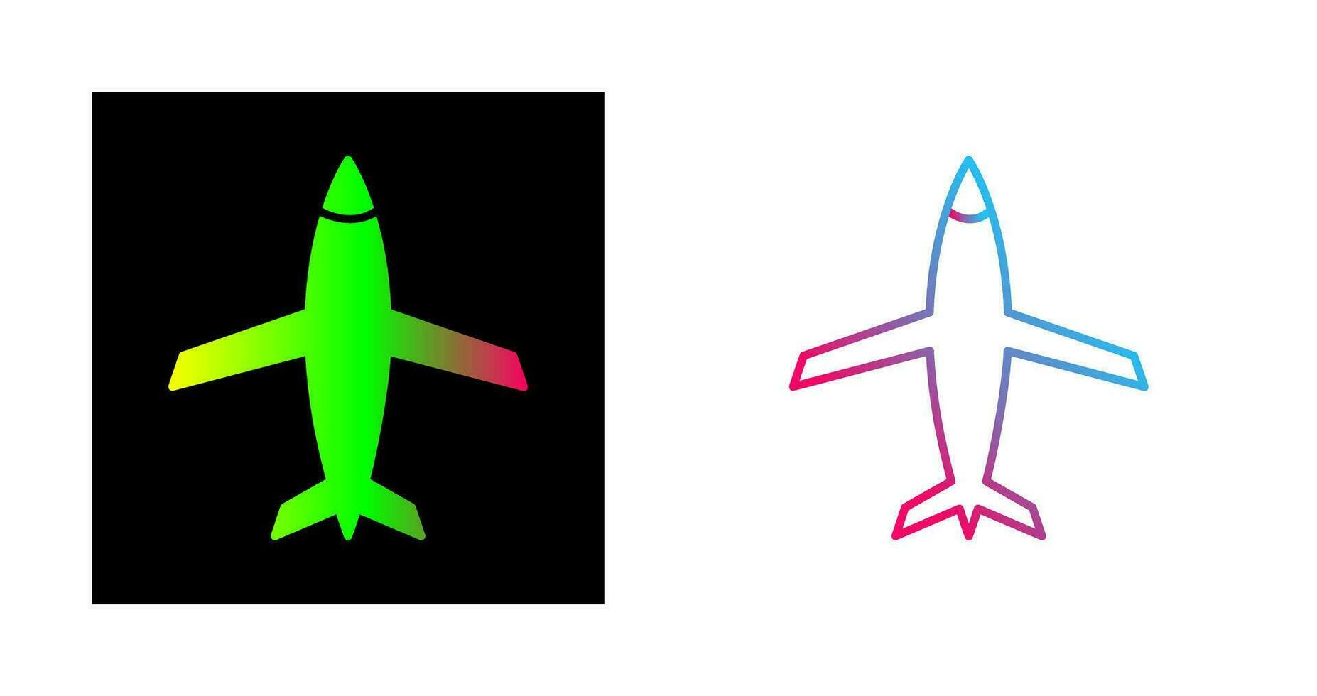 icono de vector de avión