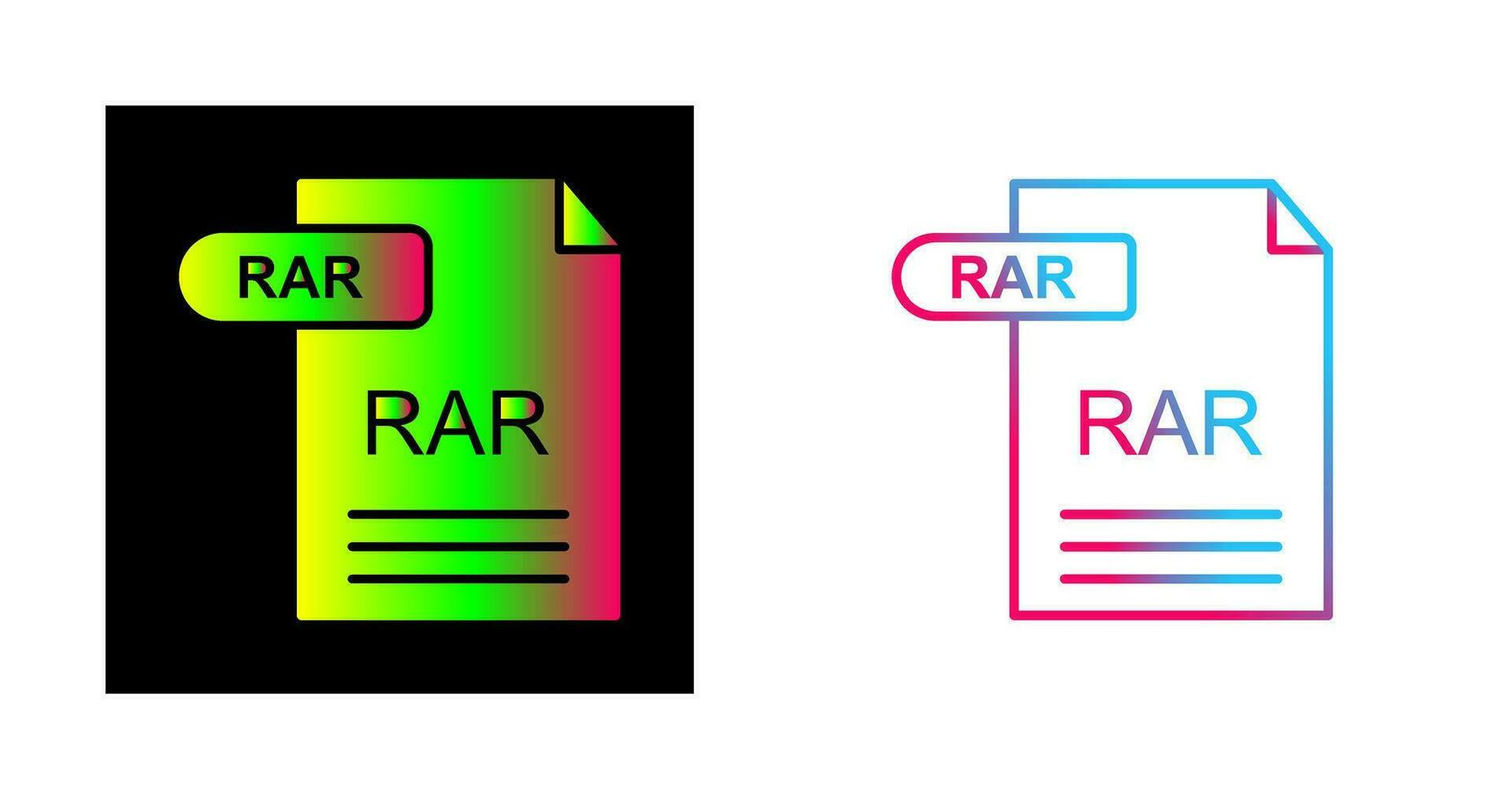 RAR Vector Icon