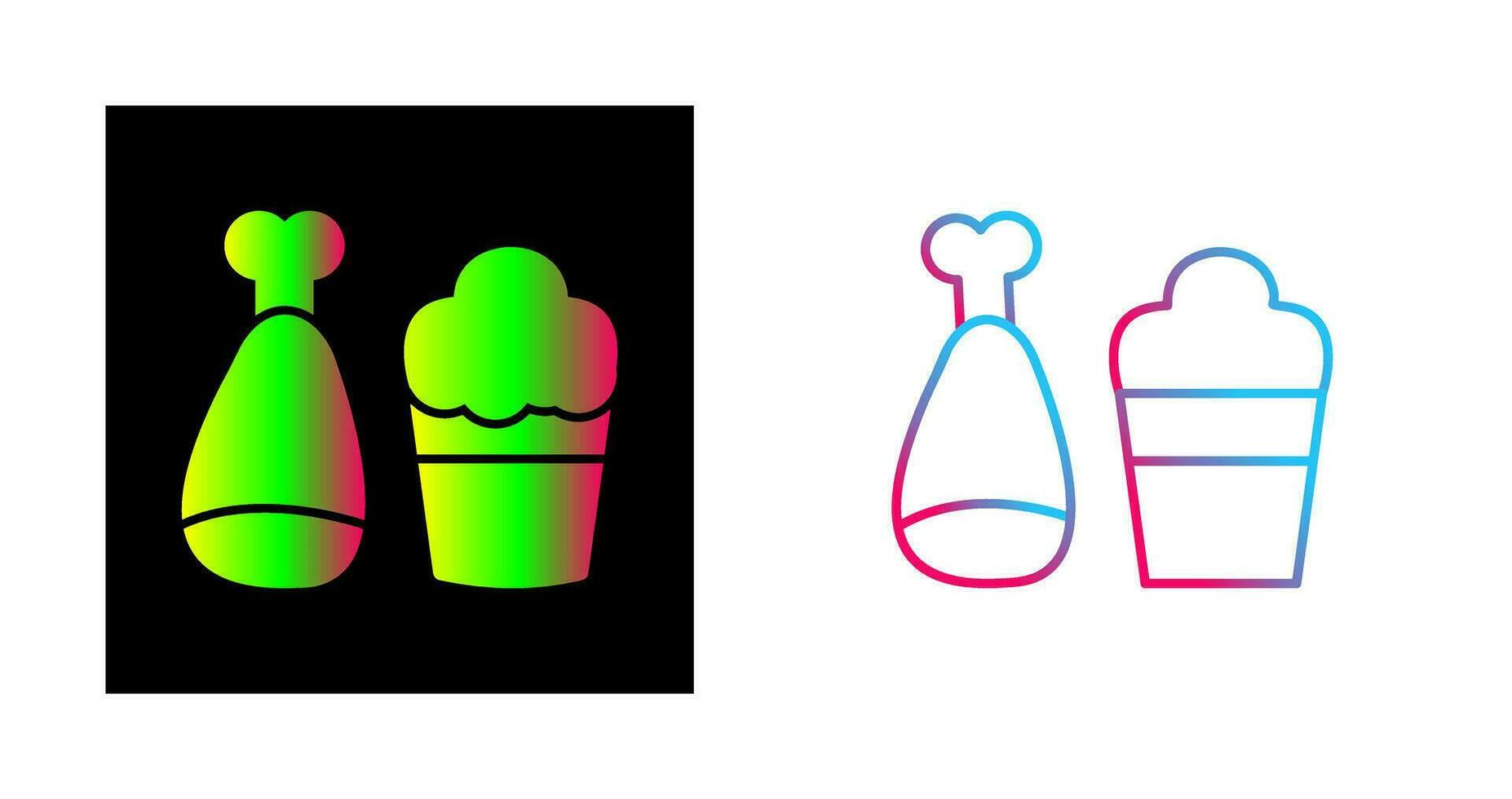 Food and Beer Vector Icon