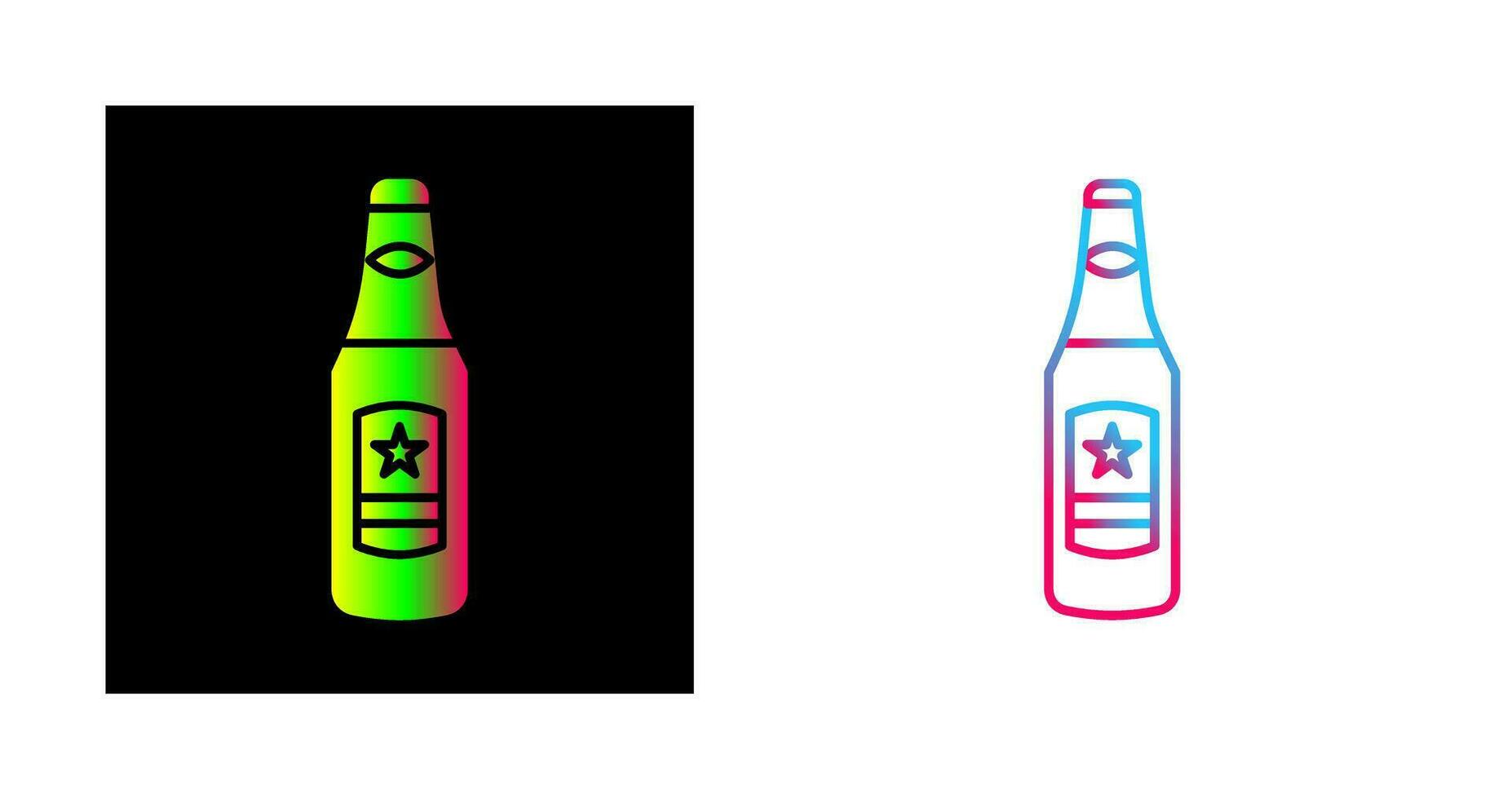 Beer Bottle Vector Icon