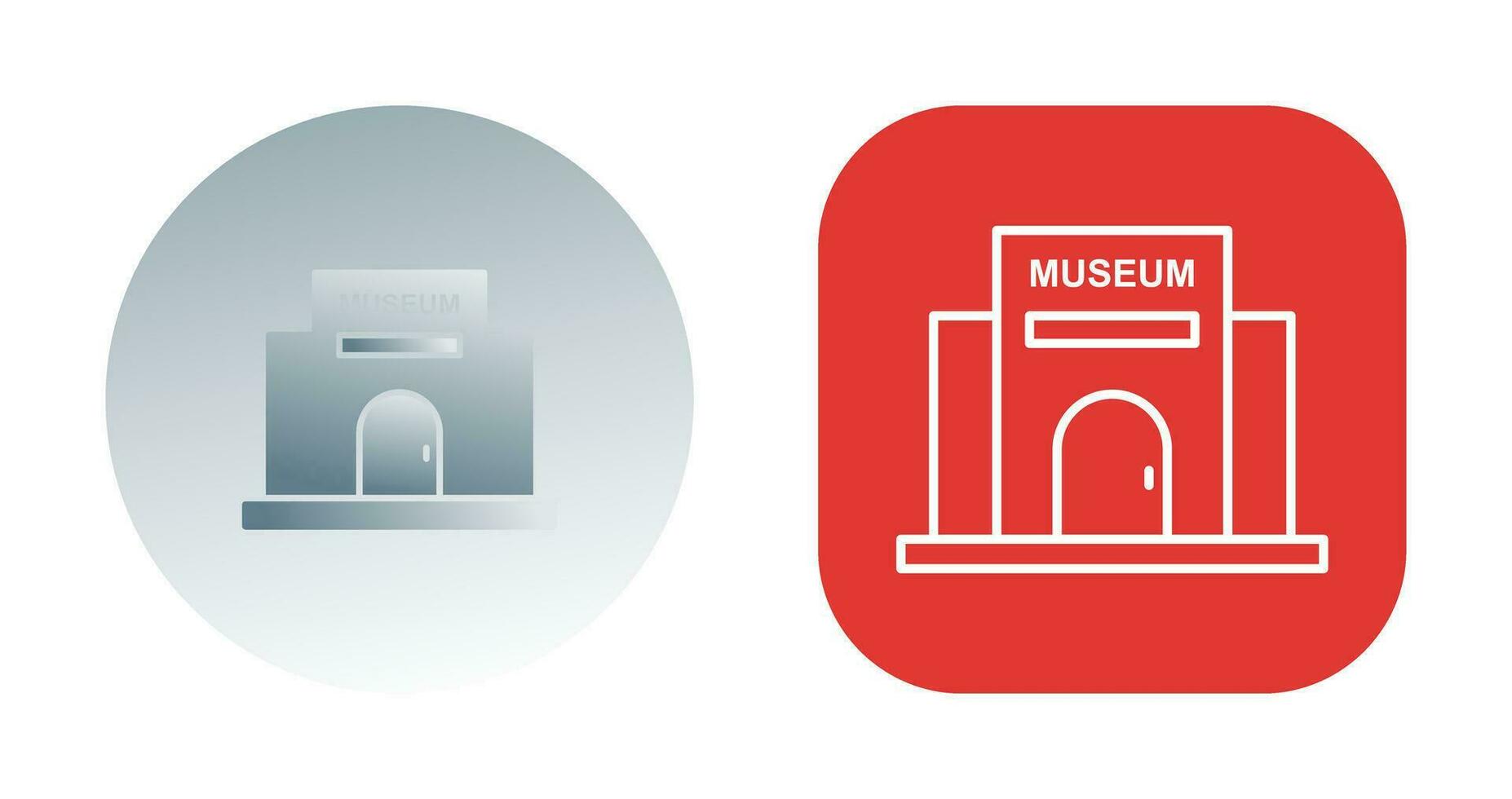 icono de vector de edificio de museo