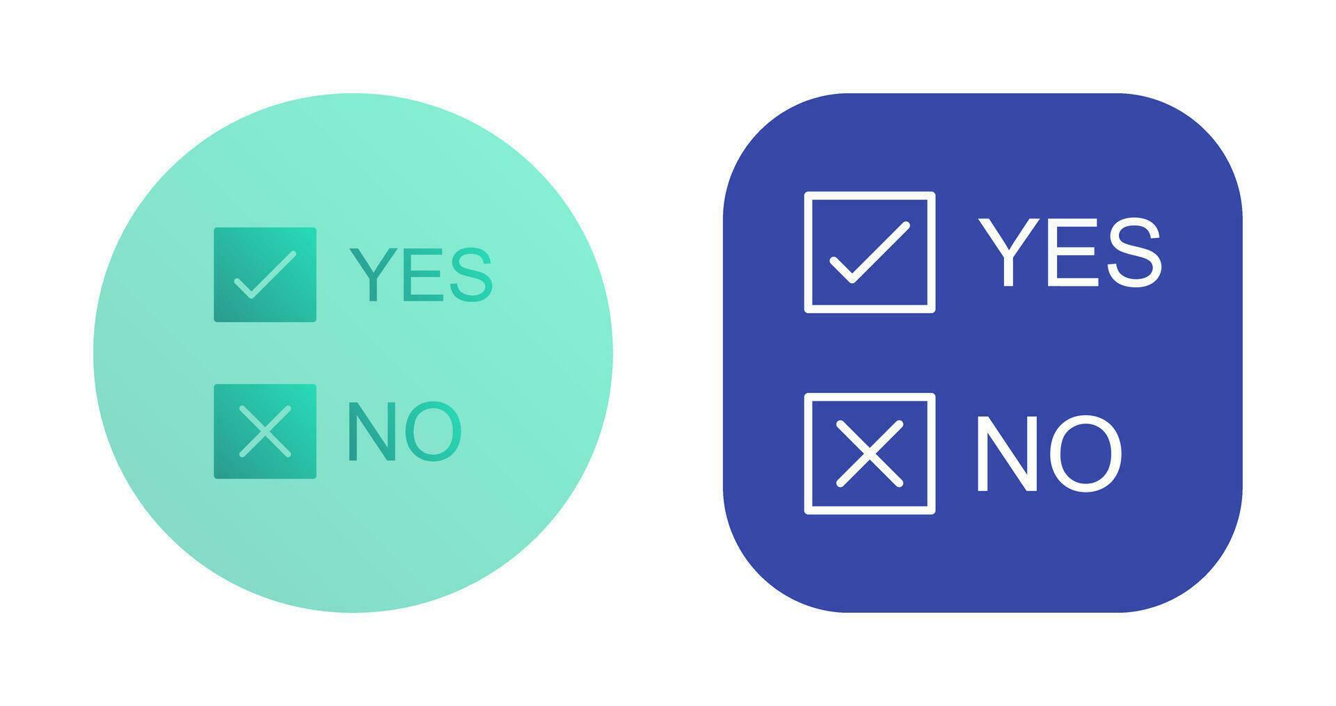 Yes No Option Vector Icon 33577745 Vector Art at Vecteezy