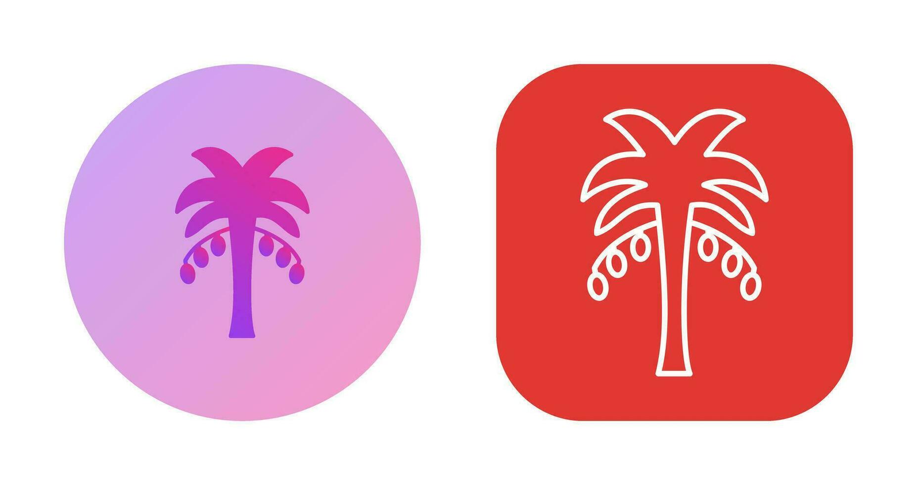 Coconut trees Vector Icon