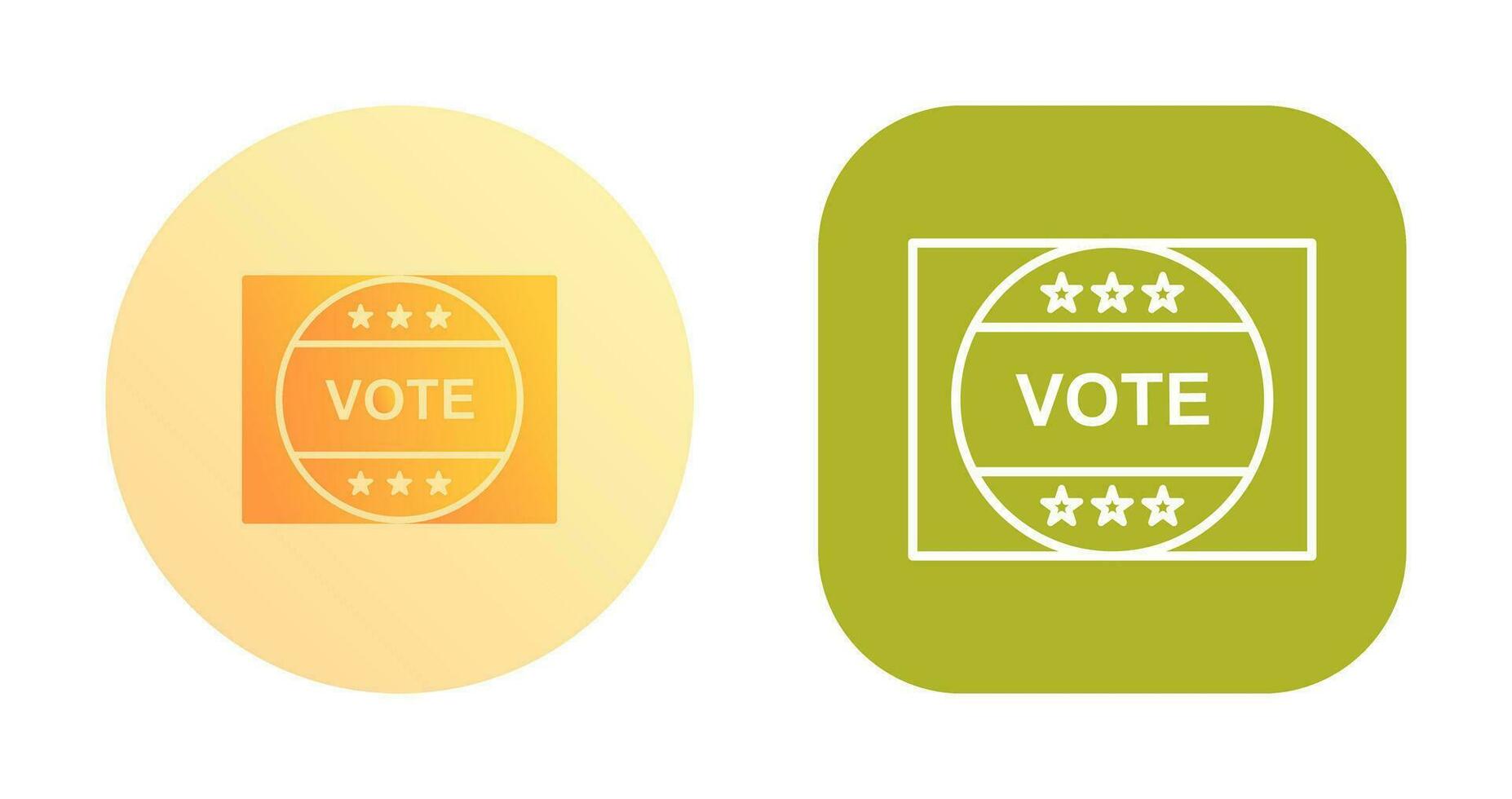 Vote Sticker Vector Icon