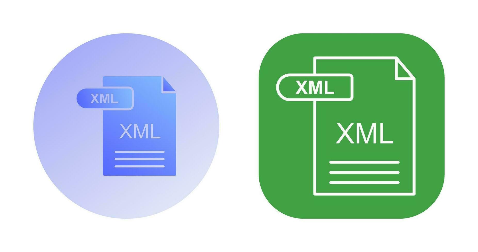 XML Vector Icon