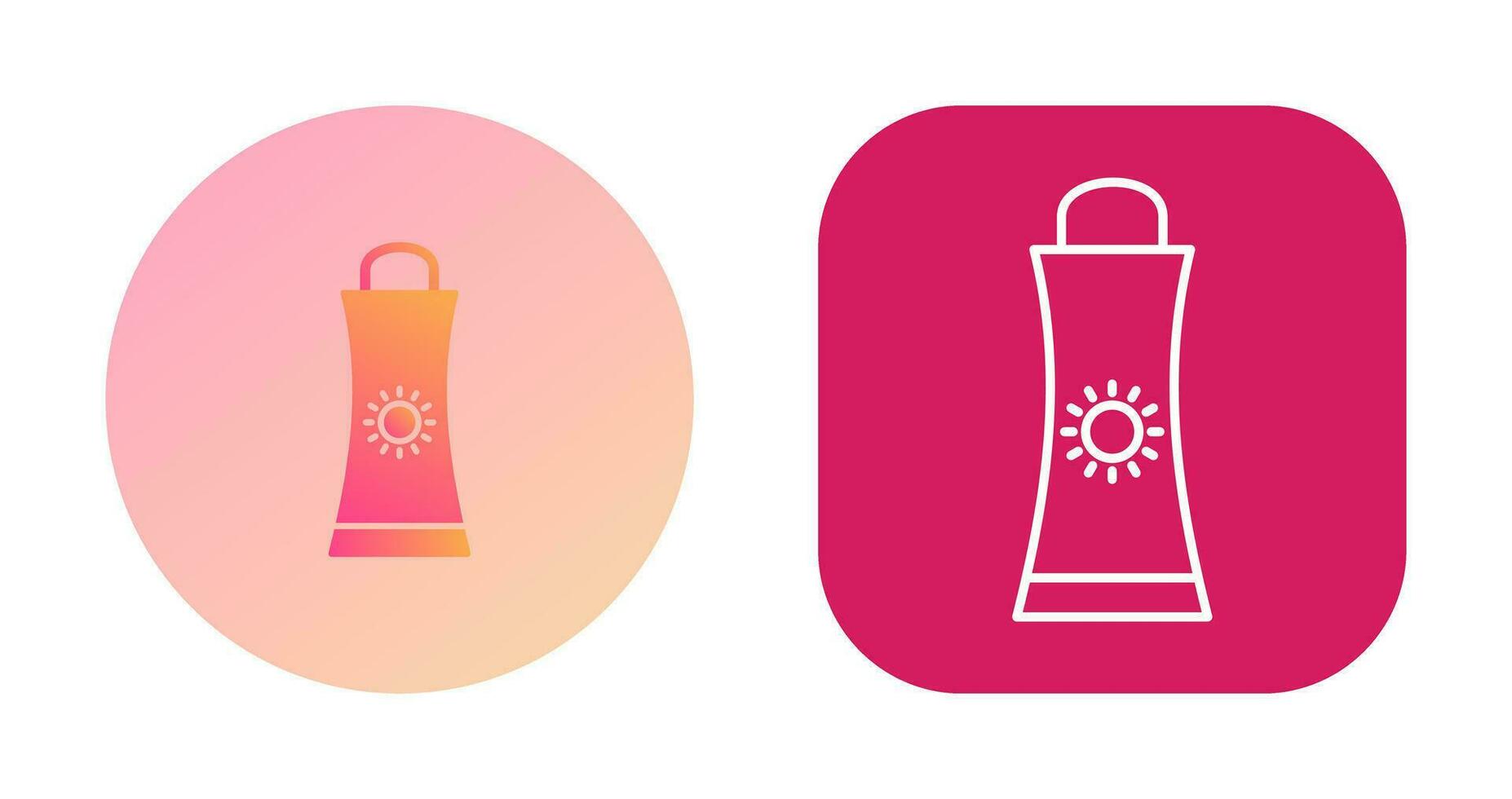 Sunblock Cream Vector Icon