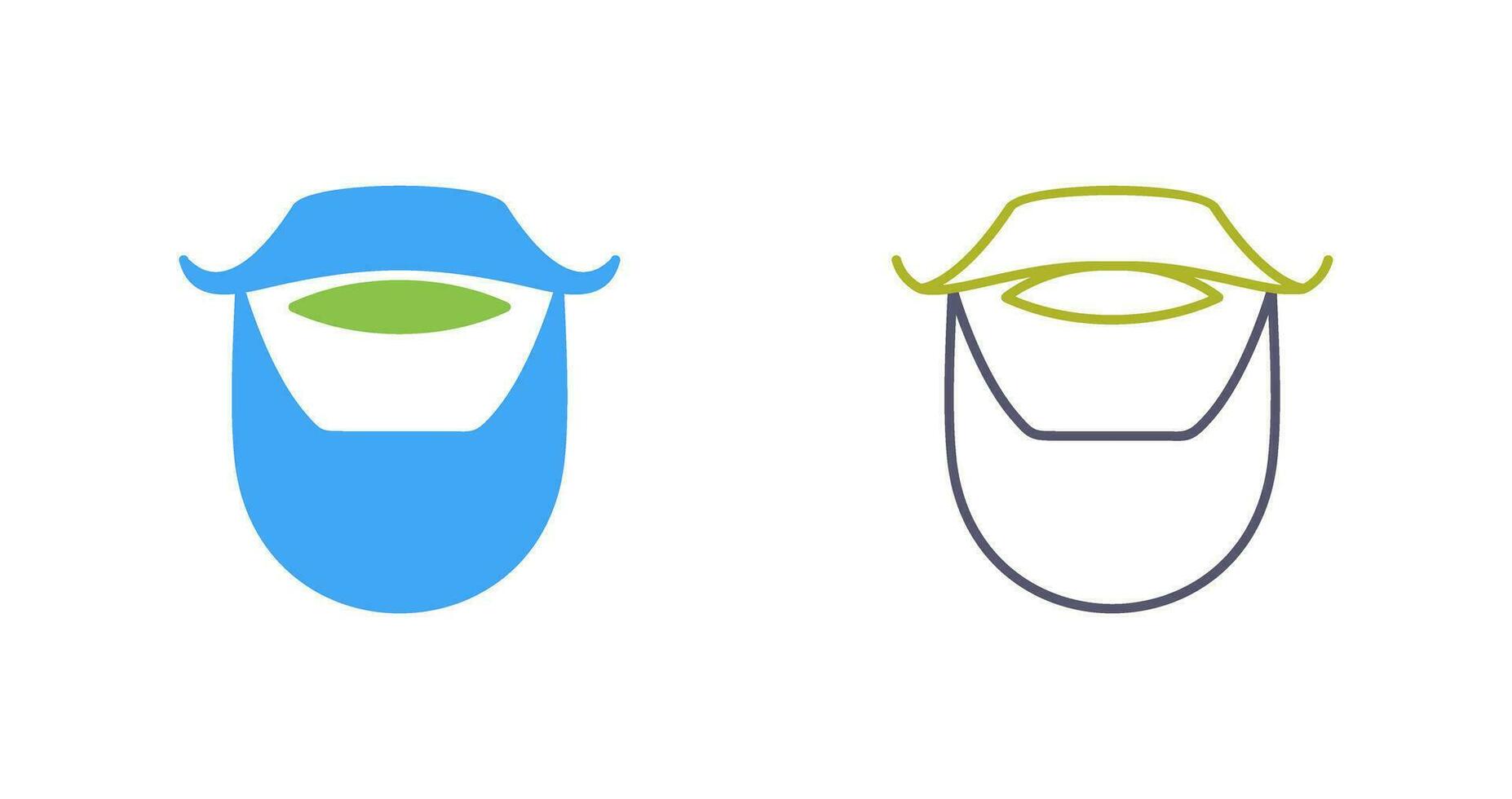 Beard and Moustache Vector Icon