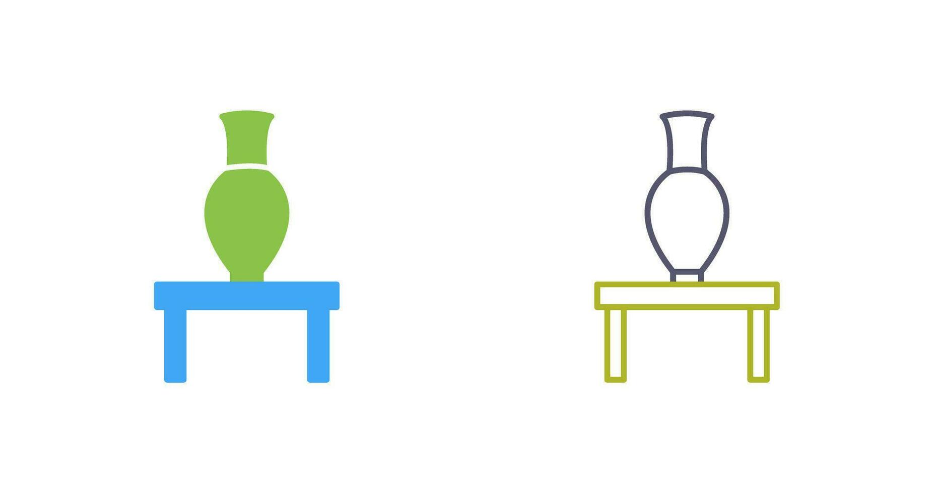 Vase Exhibit Vector Icon