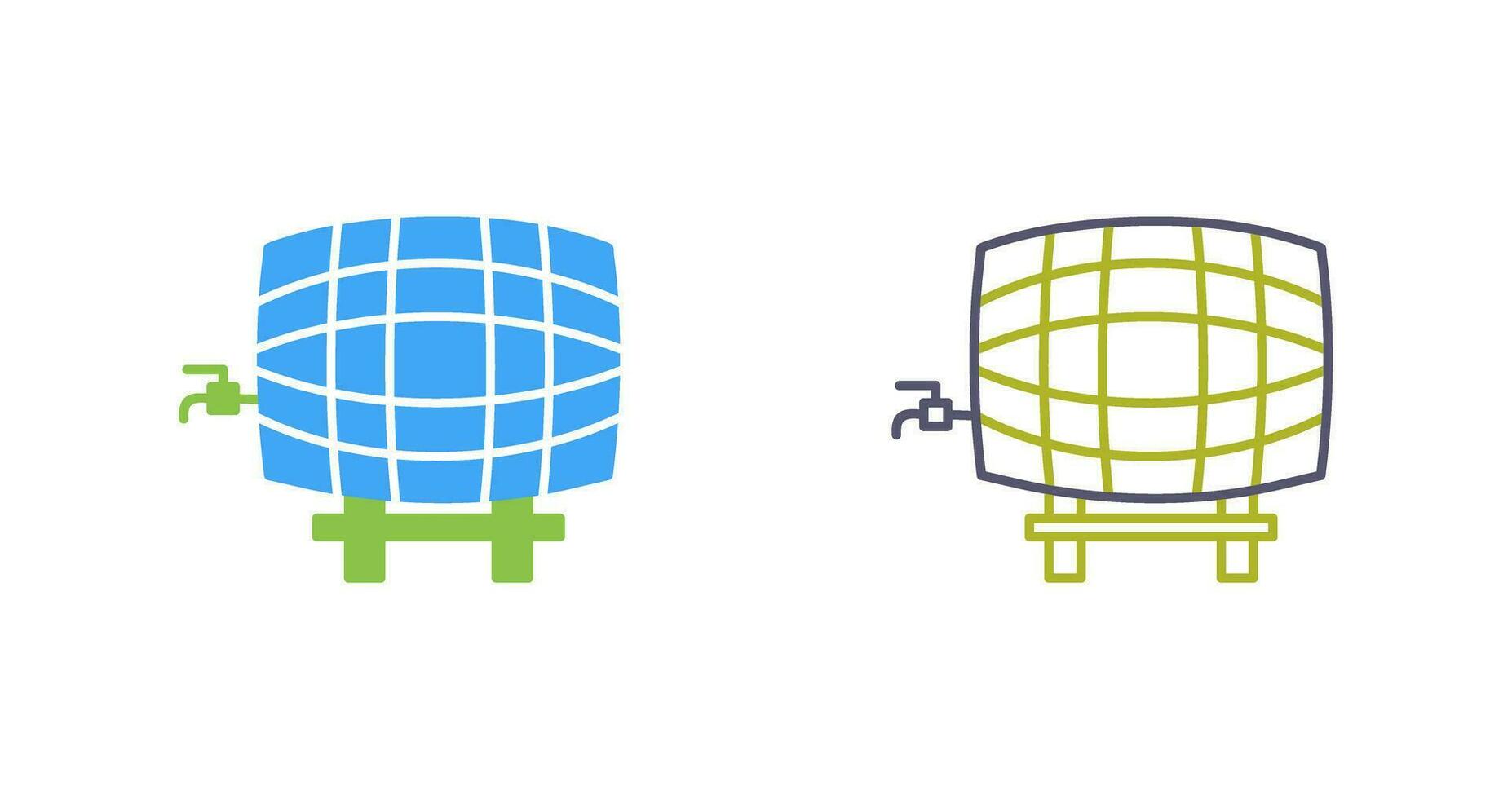 Barrel with Tap Vector Icon