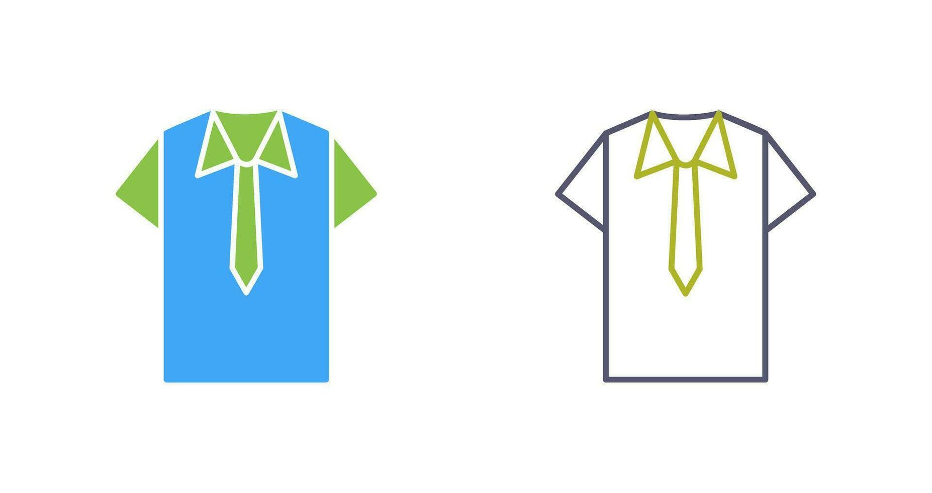 icono de vector de camisa y corbata