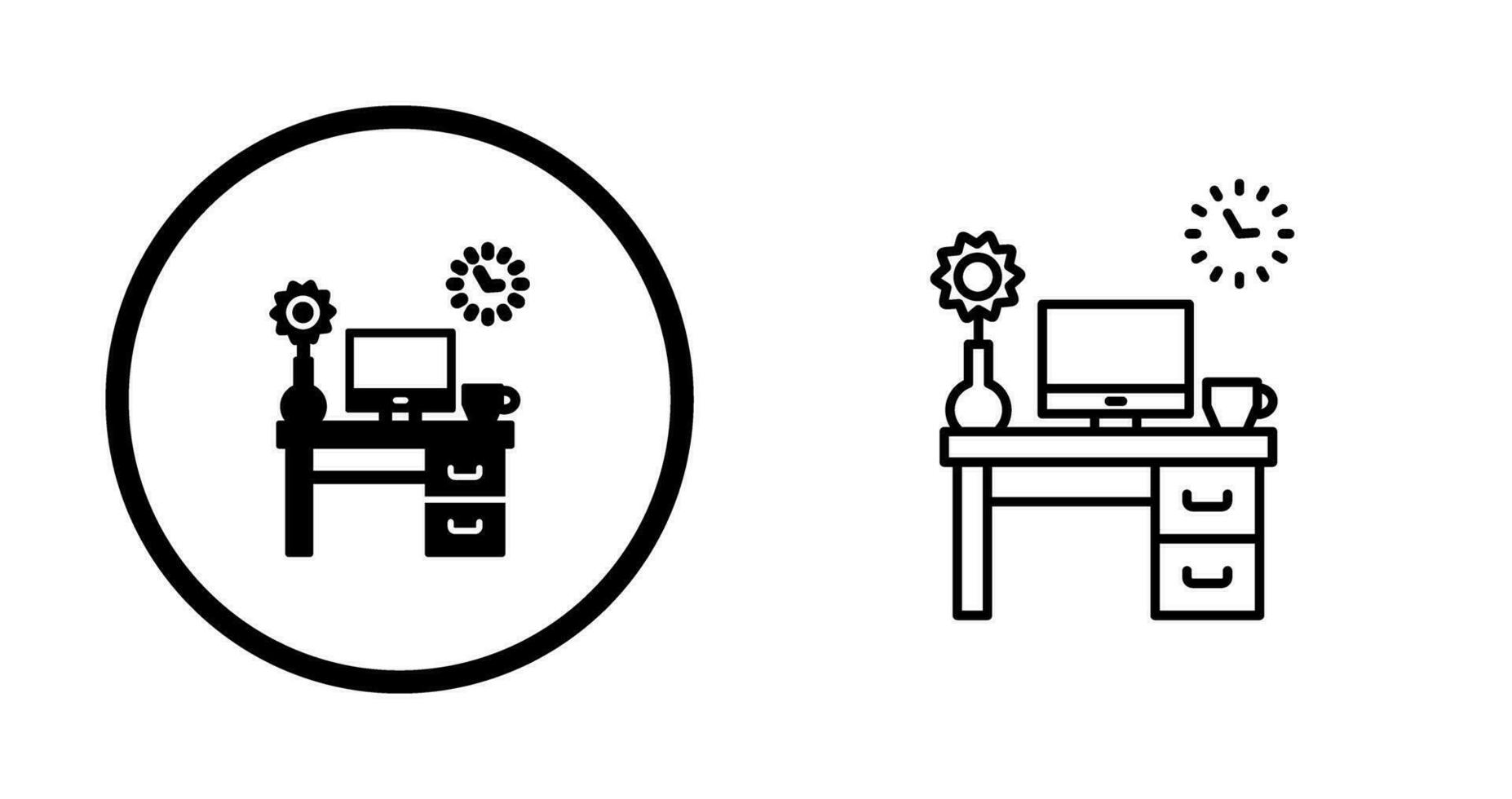 Work Table Vector Icon