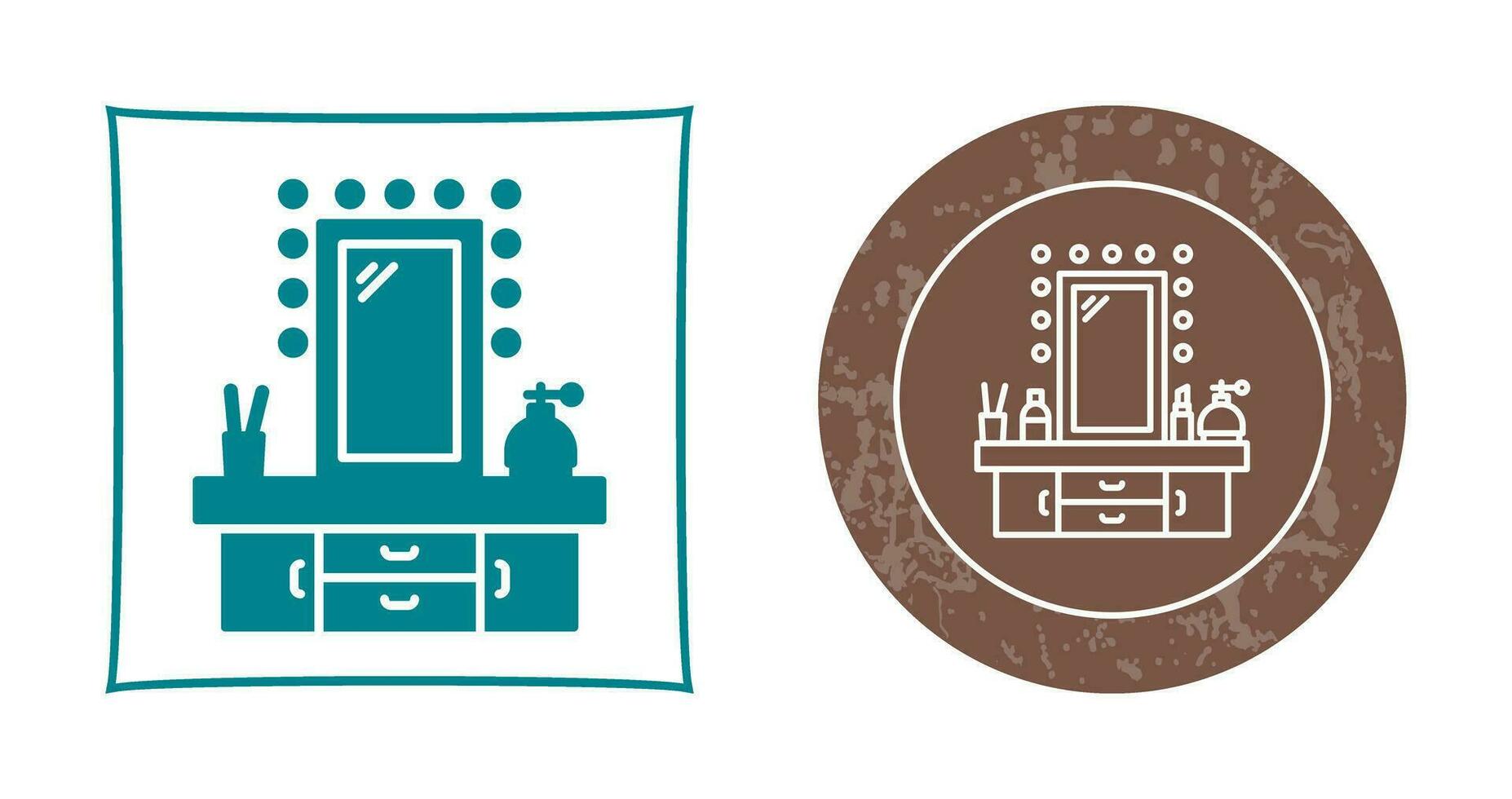 Dressing Table Vector Icon