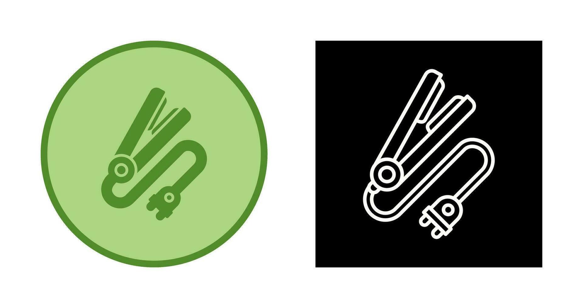 Hair iron Vector Icon