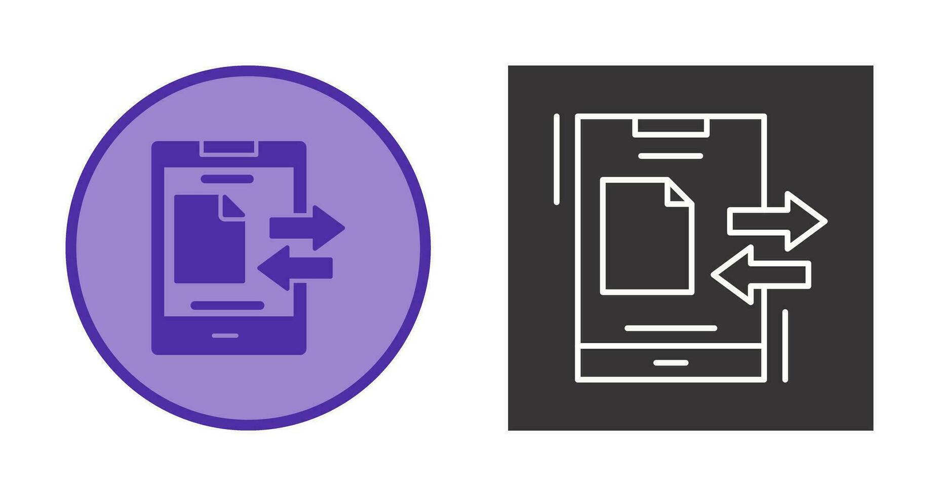 Data Transfer Vector Icon
