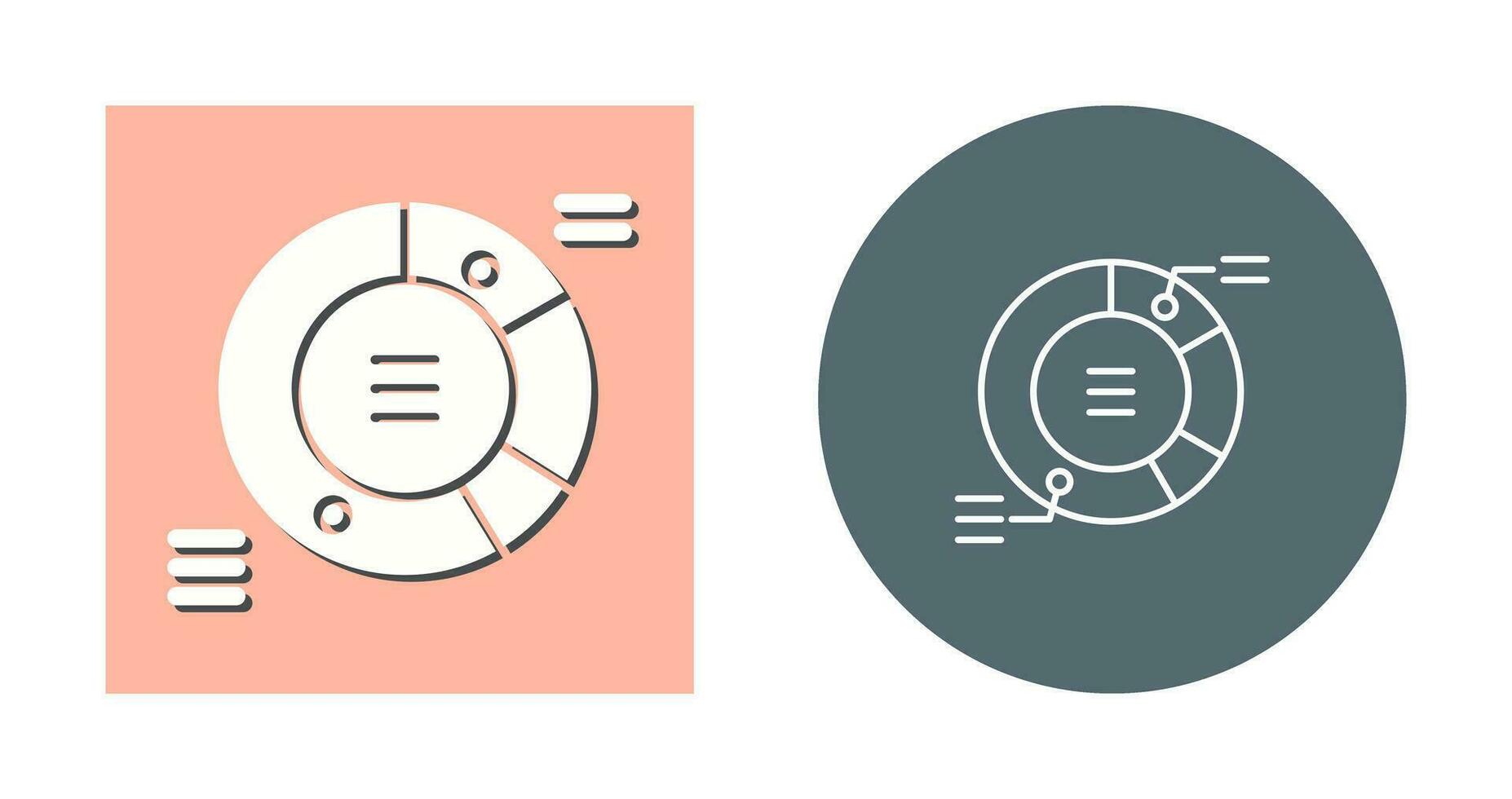 icono de vector de gráfico circular