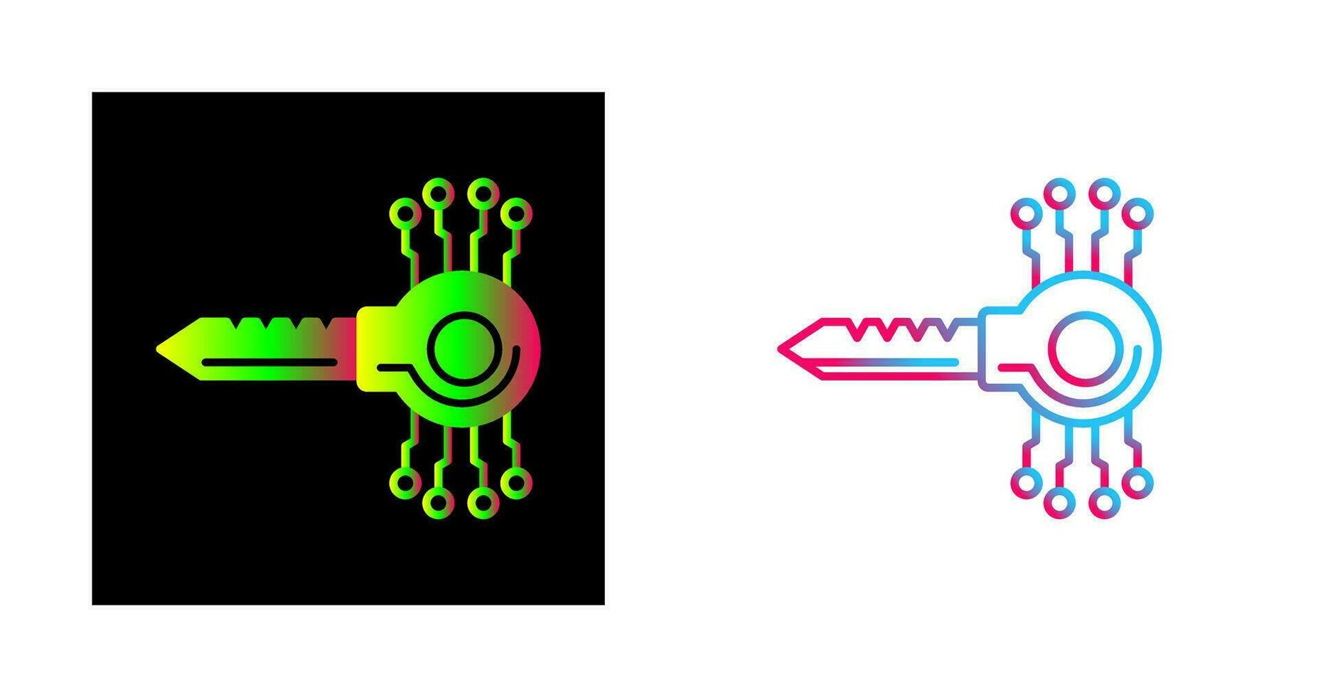 Key Code Vector Icon
