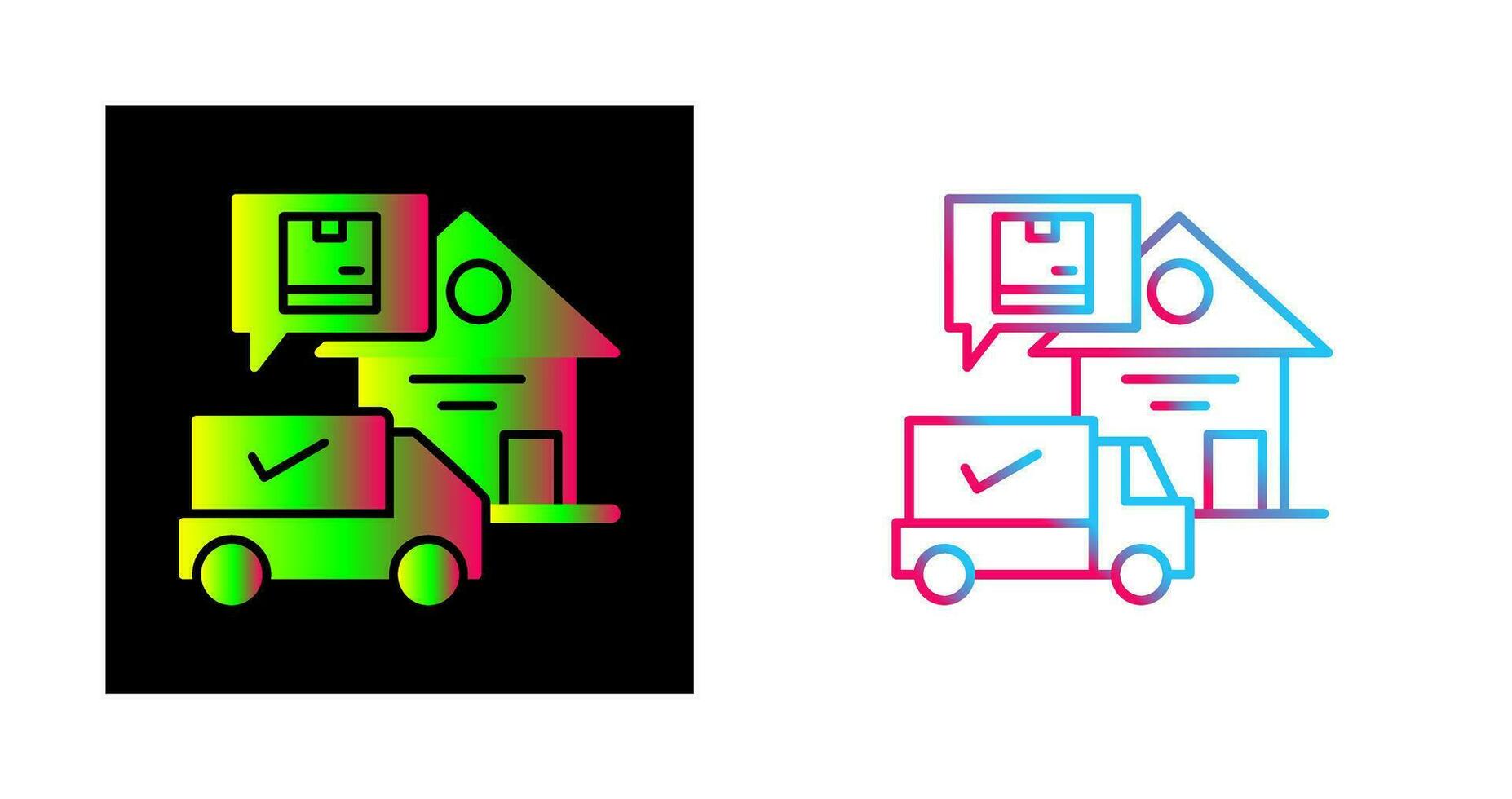 Package Receiving Vector Icon