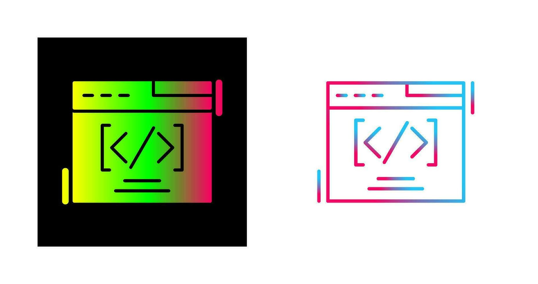 icono de vector de codificación web