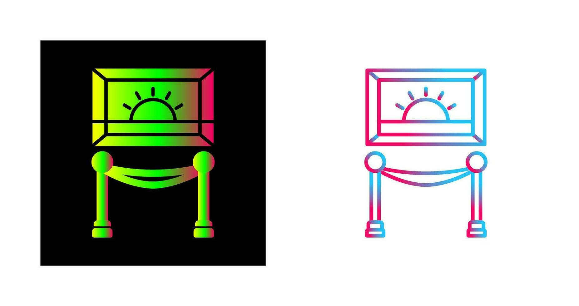 Painting Exhibit Vector Icon