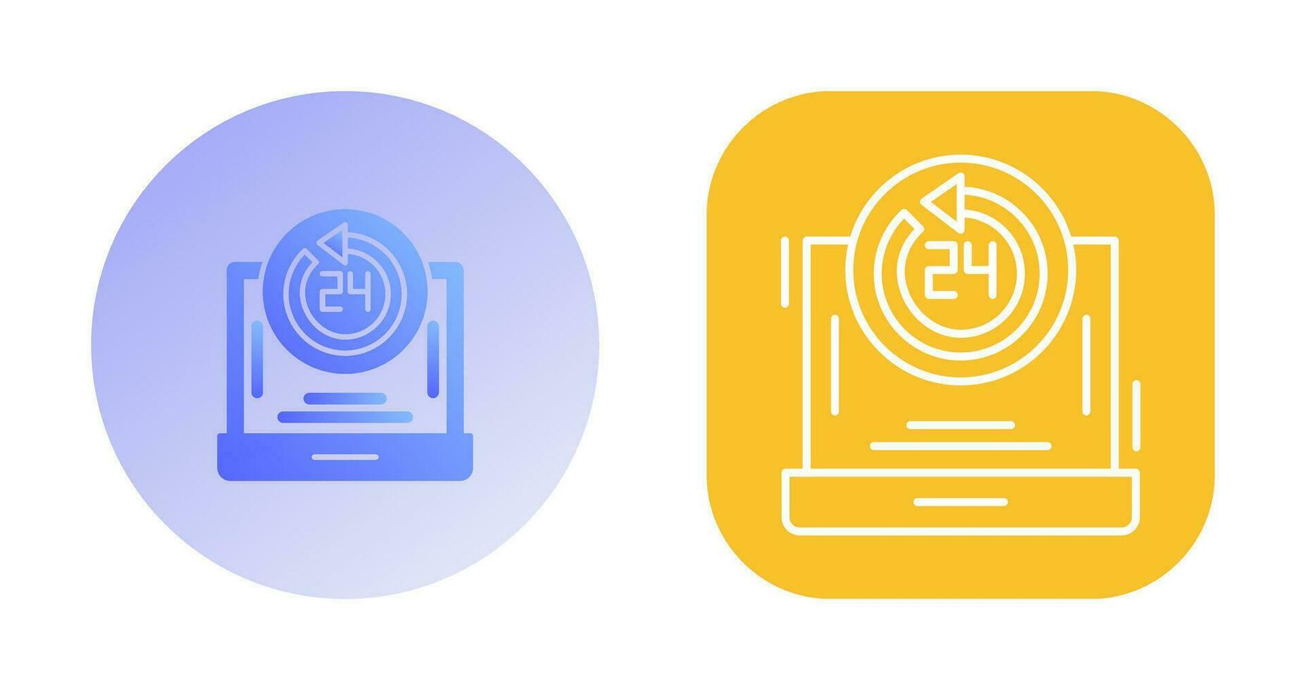 24h Support Vector Icon