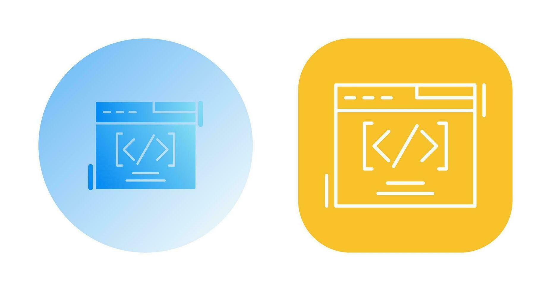 Web Coding Vector Icon