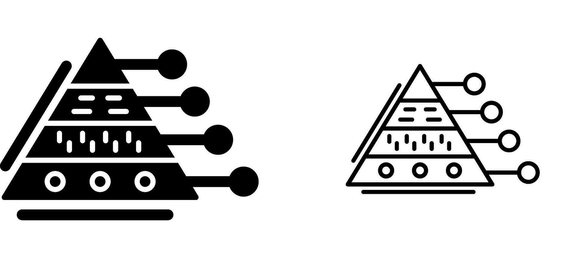 Pyramid Graph Vector Icon
