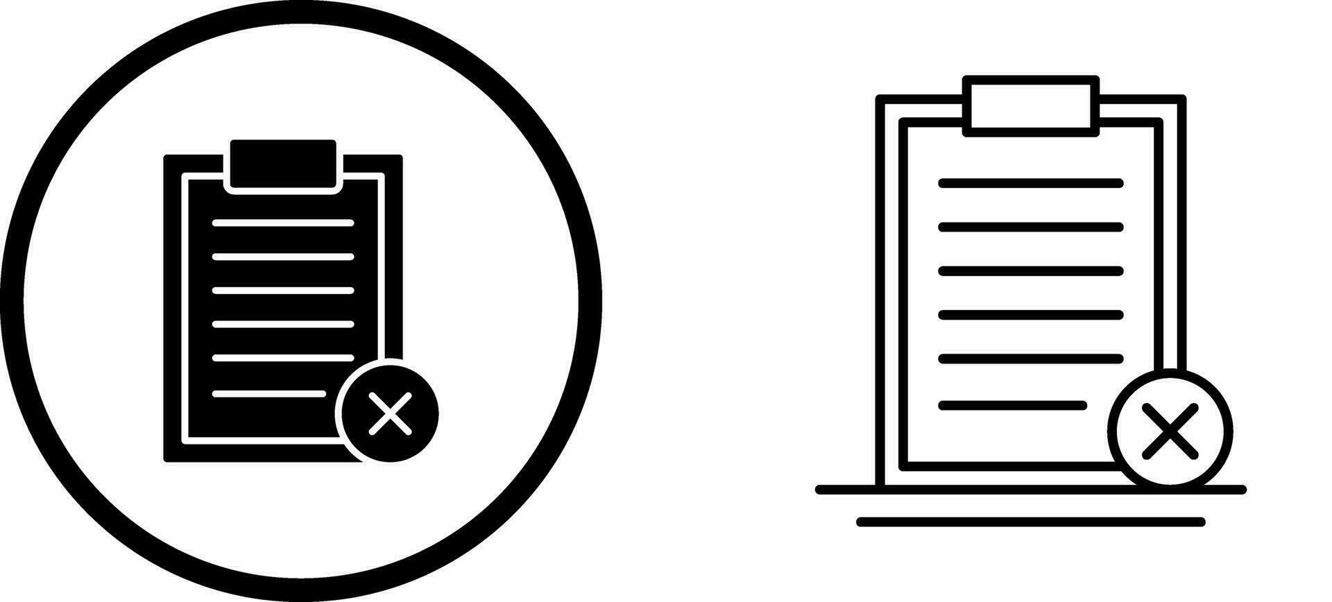 Rejected Vector Icon
