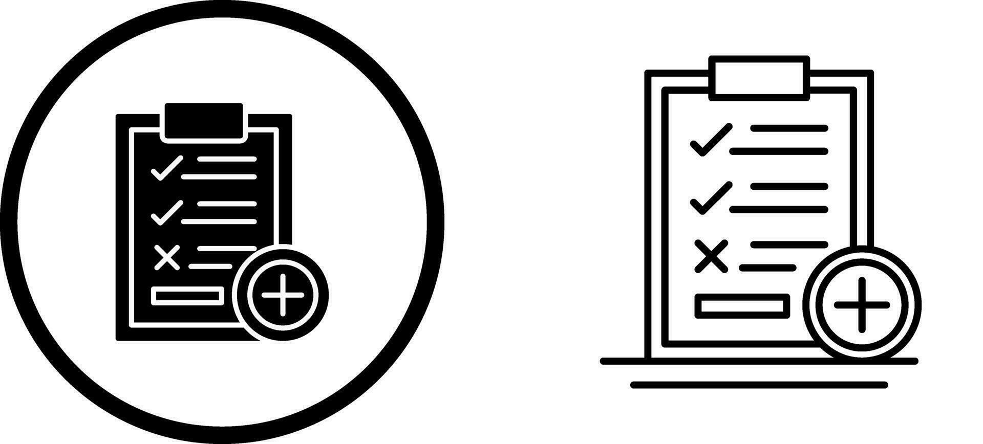 Medical Examination List Vector Icon