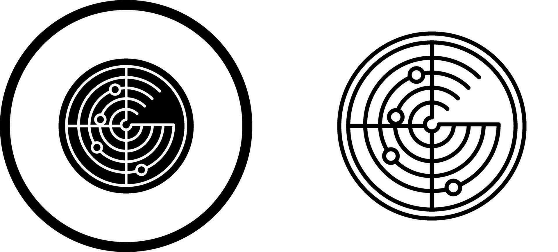 Radar Vector Icon