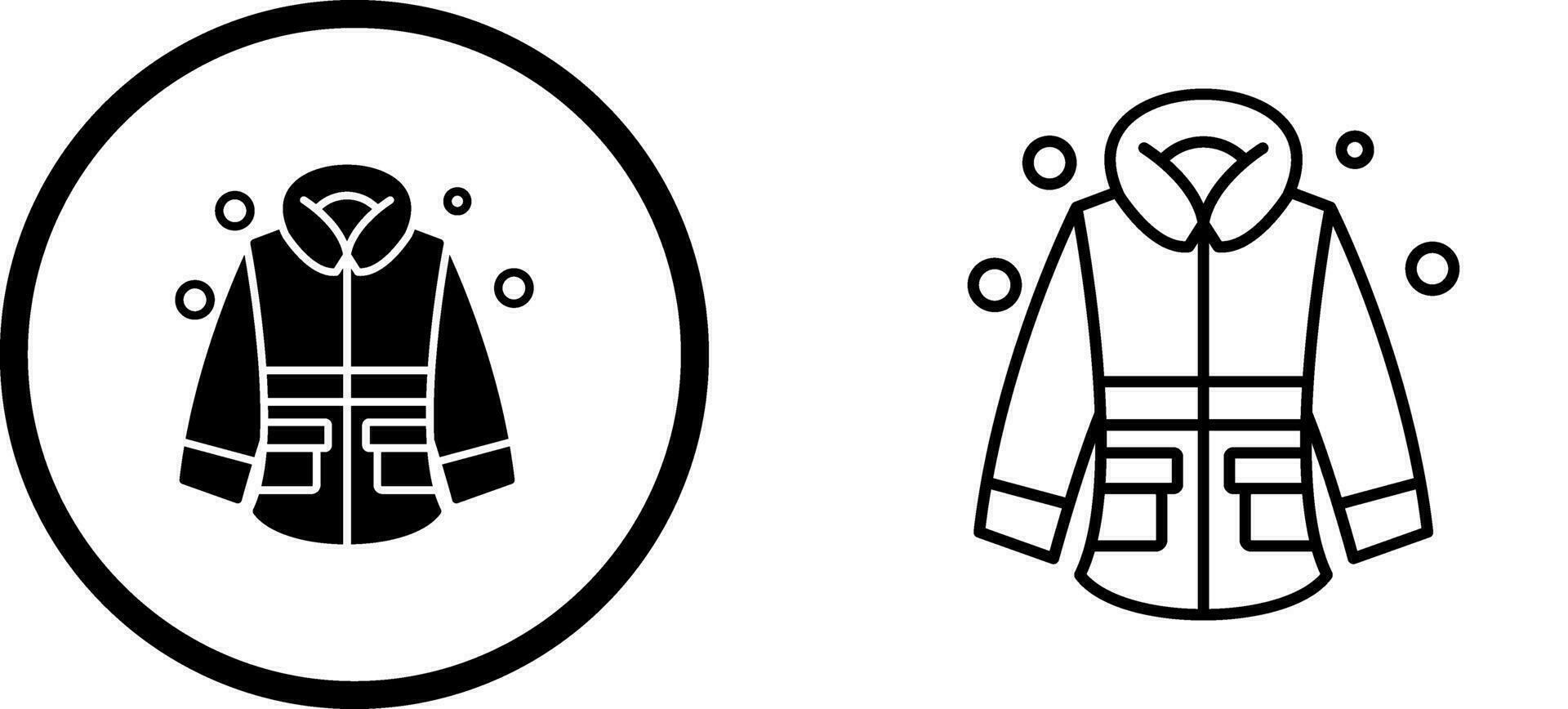 Winter Jacket Vector Icon