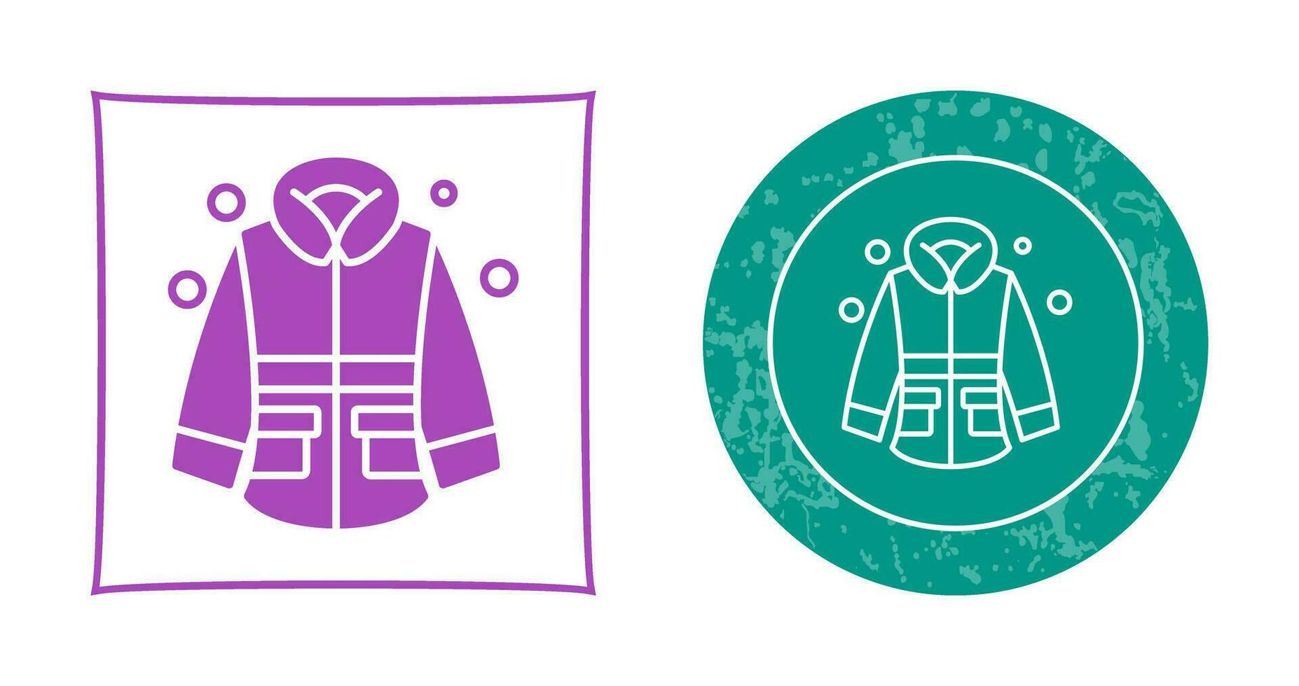 icono de vector de chaqueta de invierno