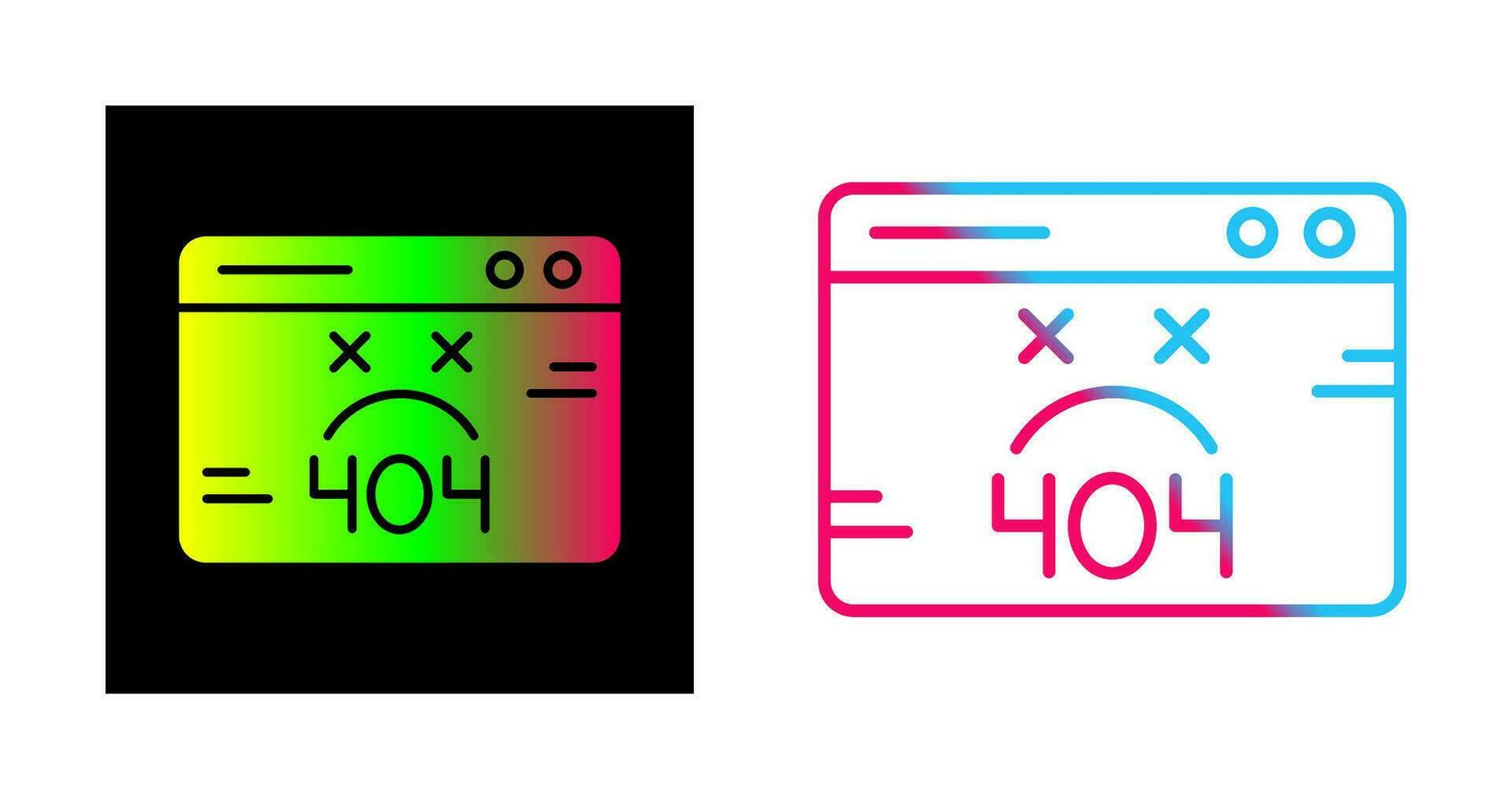 404 Error Vector Icon