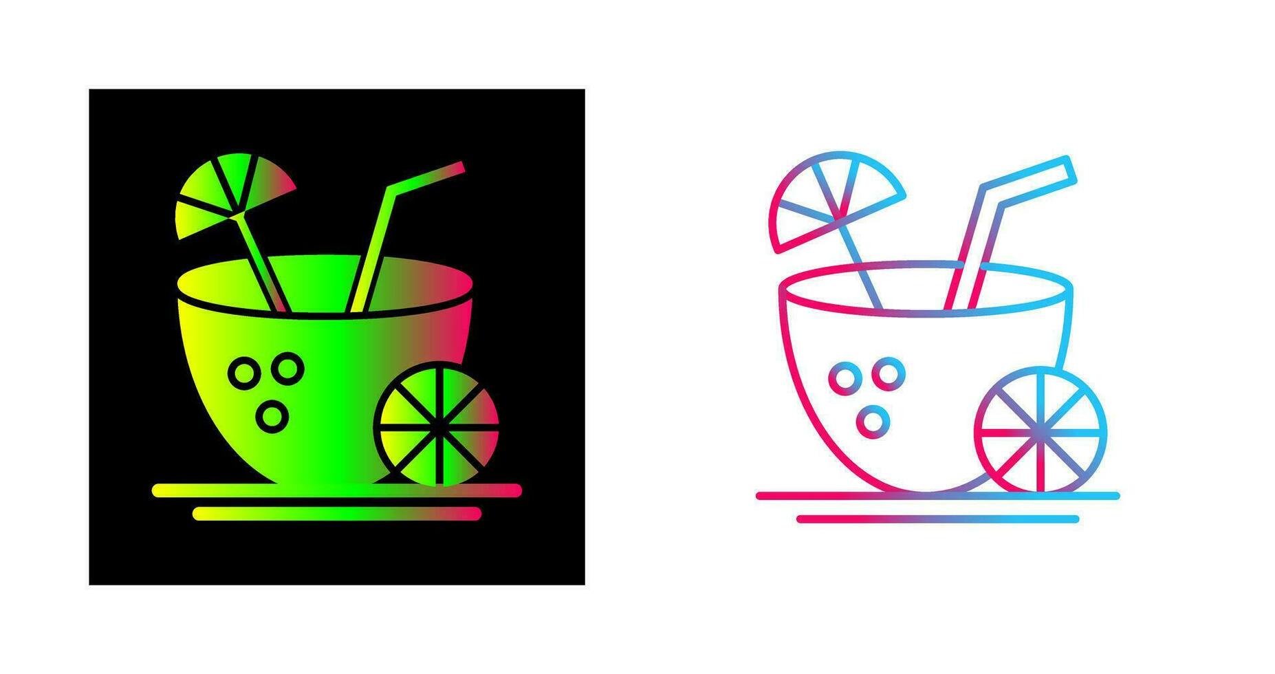 Coconut Drink Vector Icon