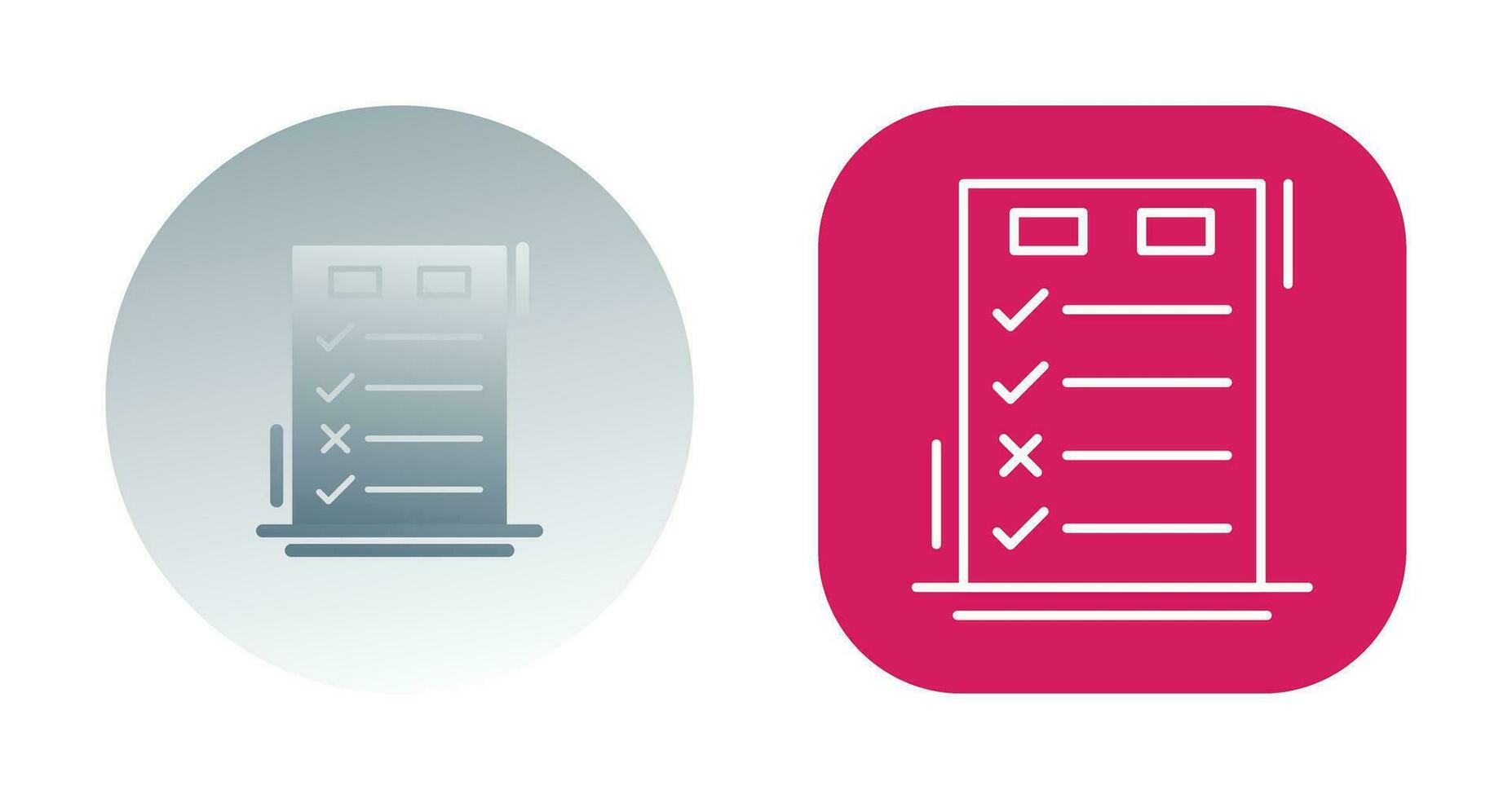 Today to Done CheckList Vector Icon