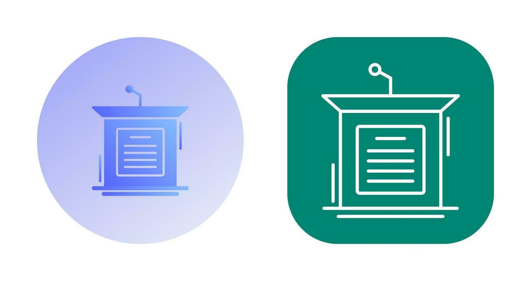 Podium Vector Icon