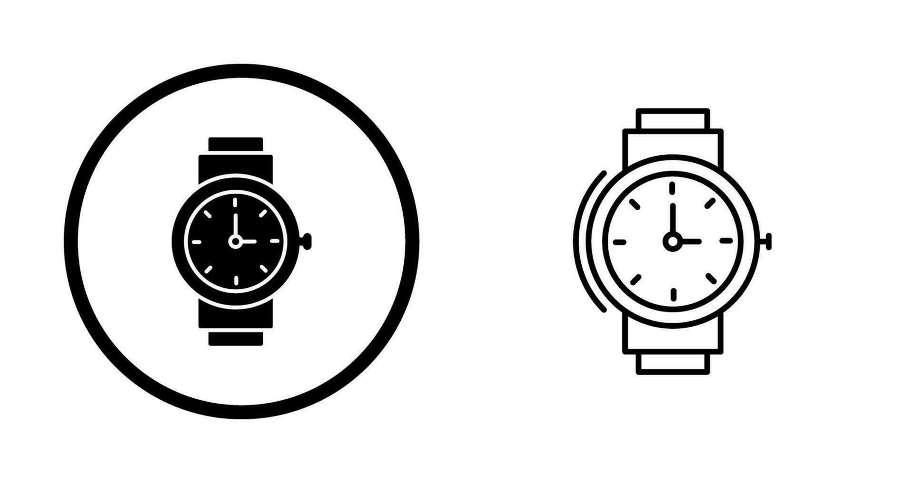 icono de vector de reloj de pulsera