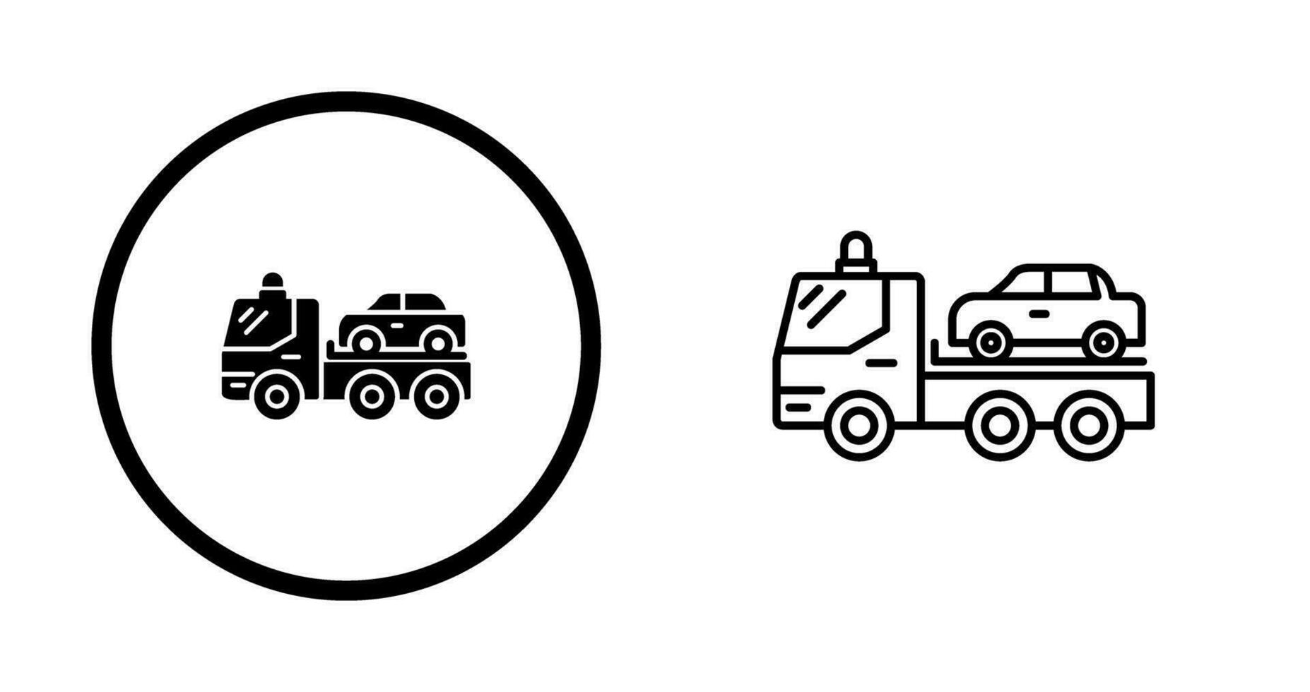 Tow Truck Vector Icon