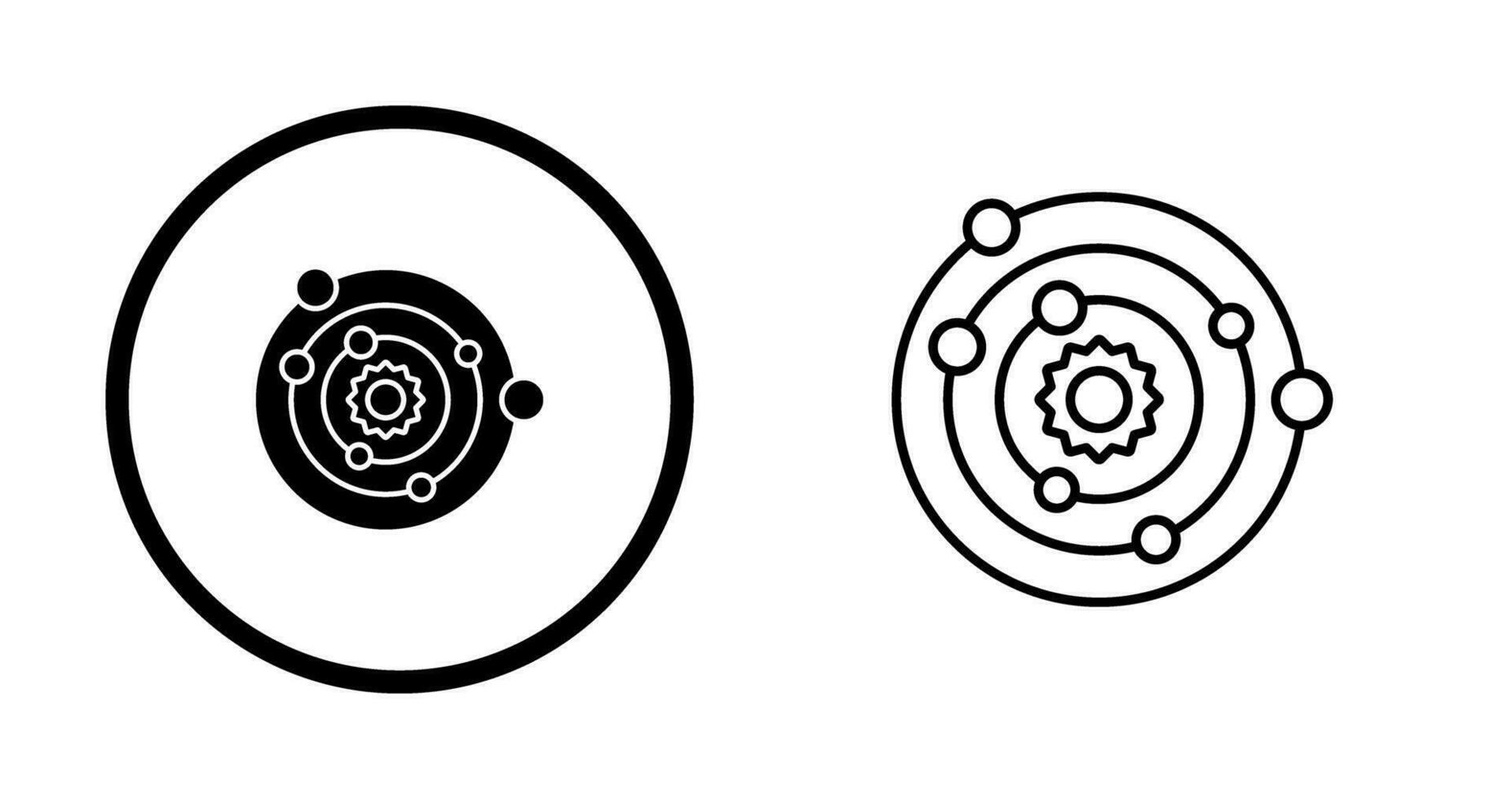 Solar System Vector Icon