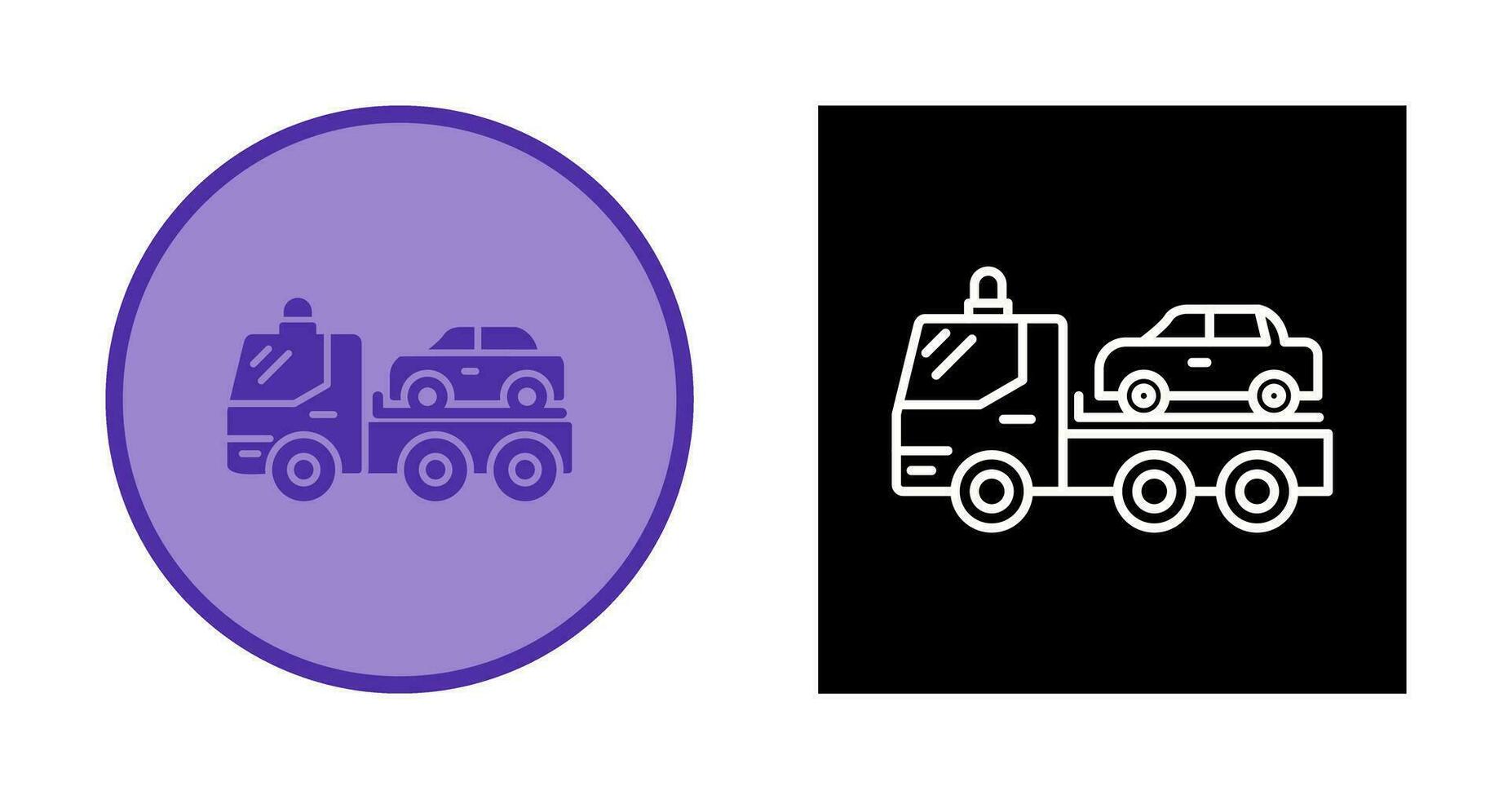 Tow Truck Vector Icon