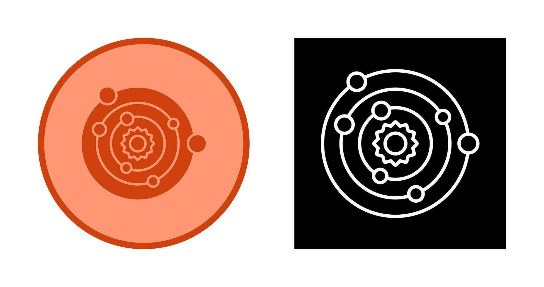 Solar System Vector Icon