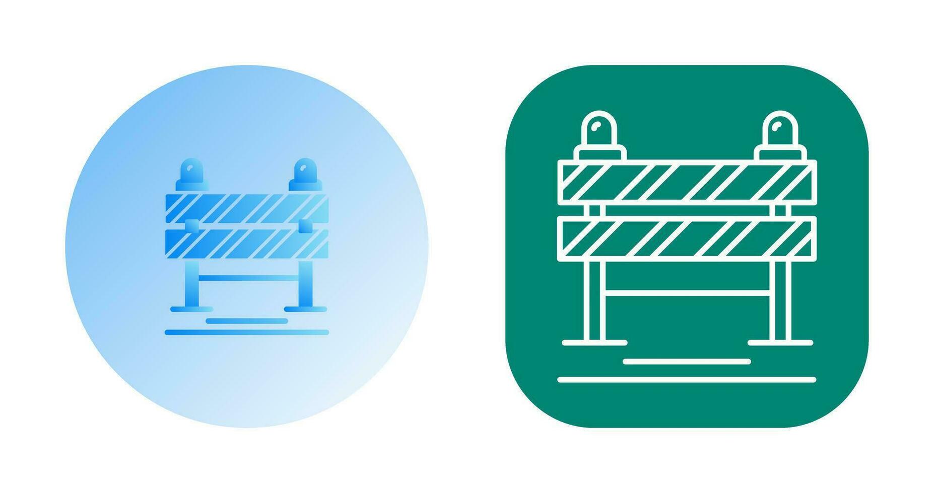 Road Blockade Vector Icon