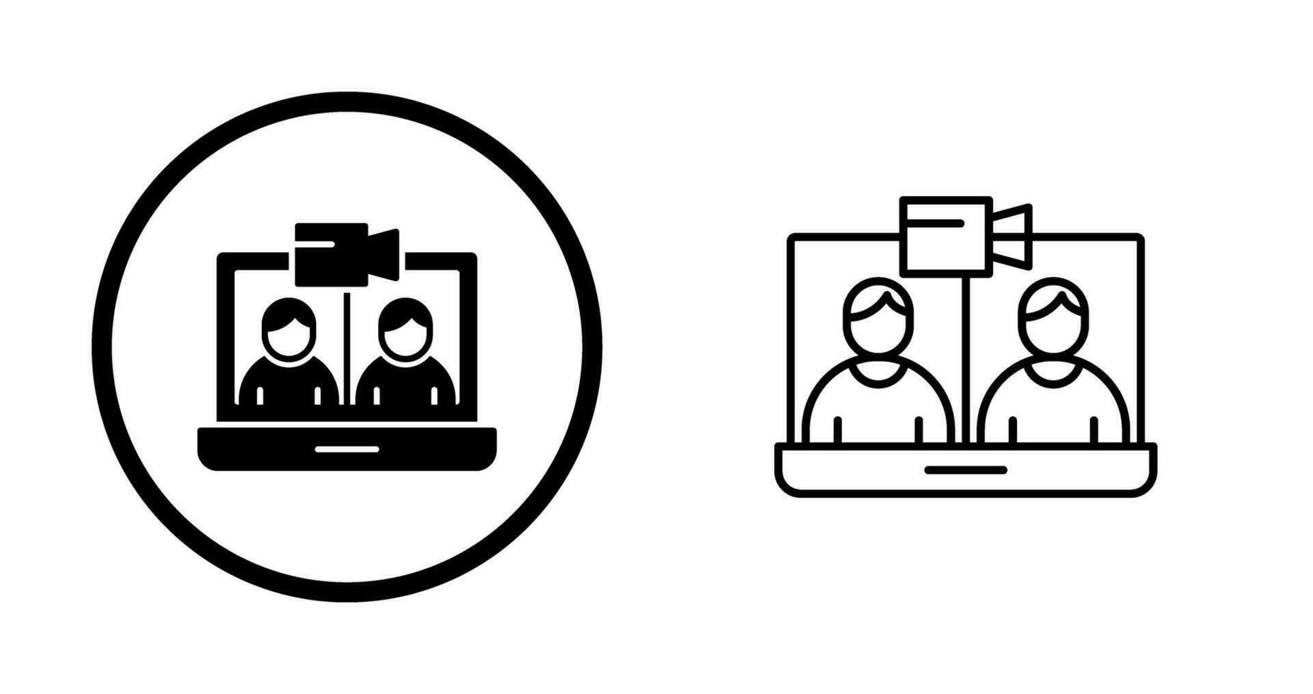 Video Conference Vector Icon