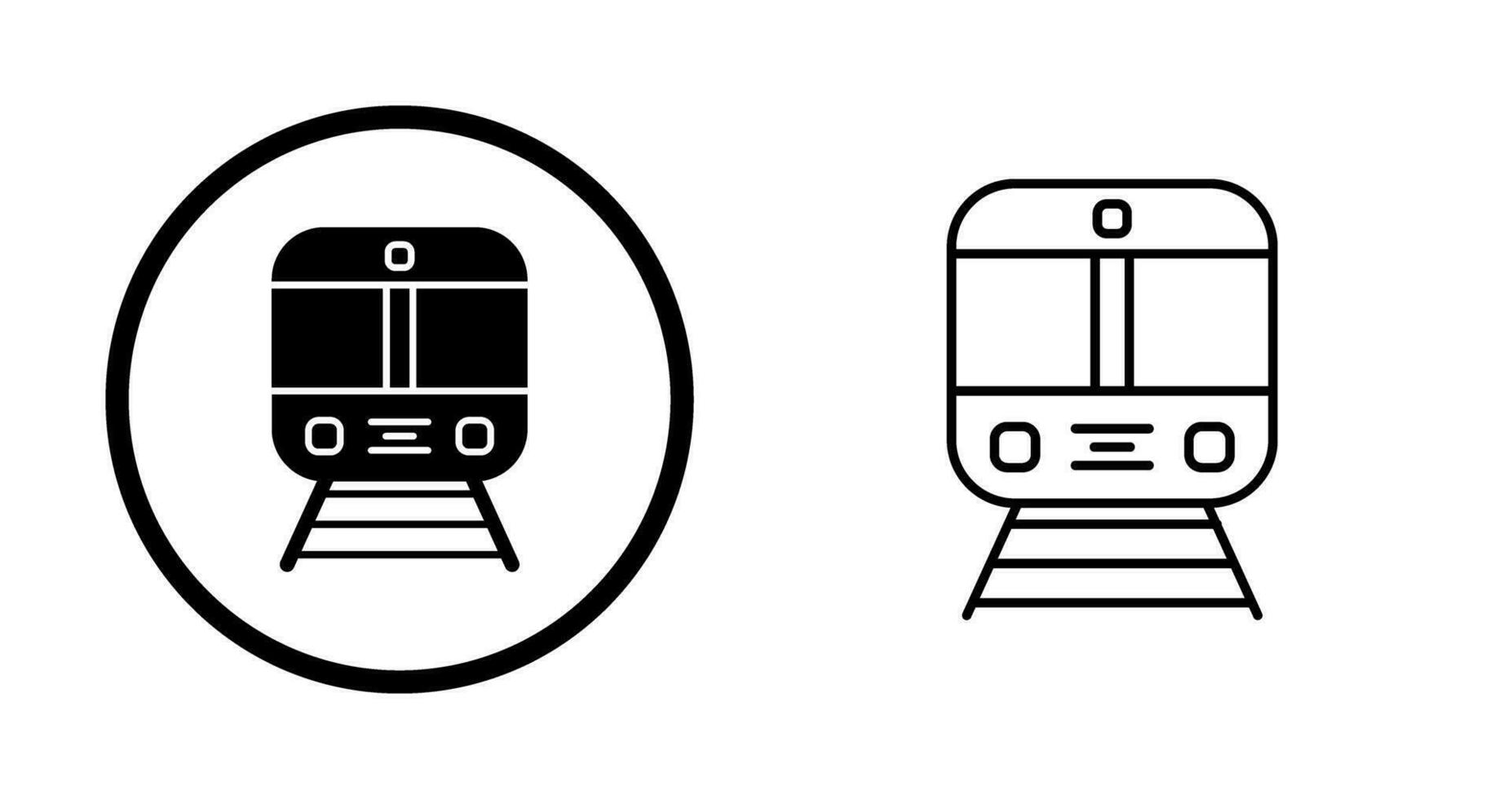 icono de vector de tren