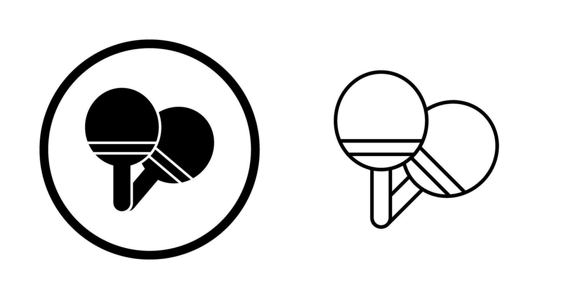 Ping Pong Vector Icon