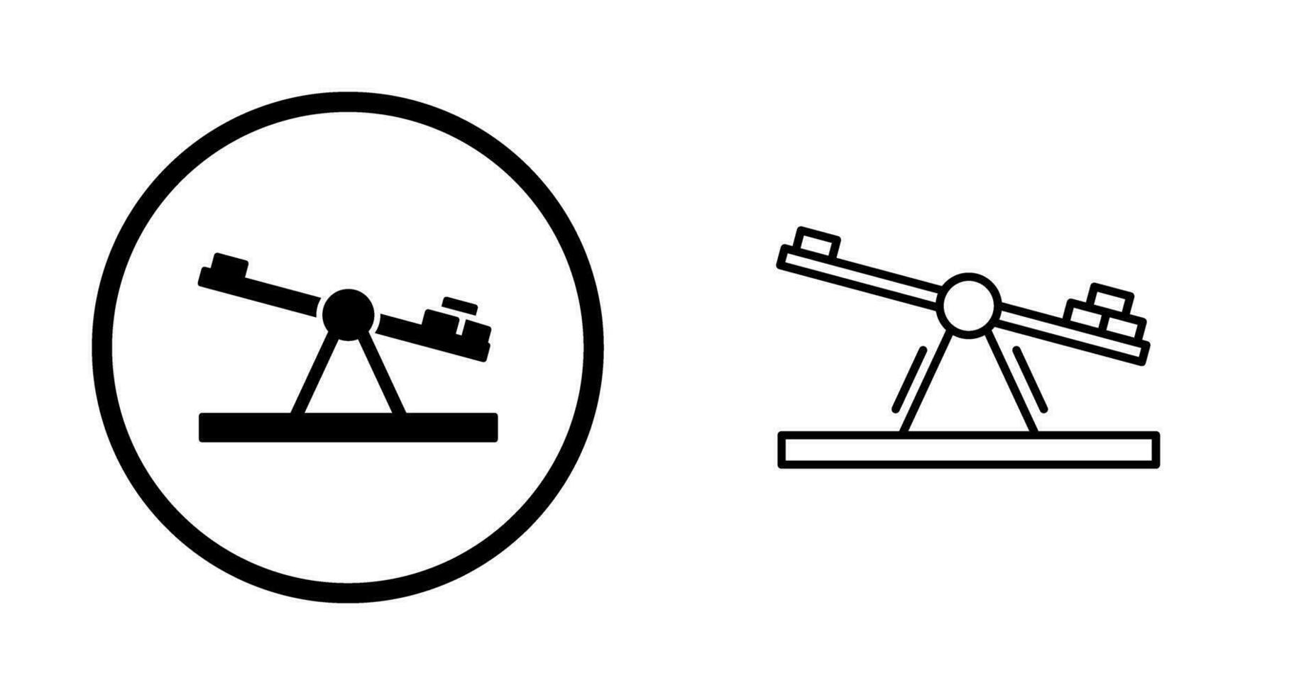 Seesaw Vector Icon