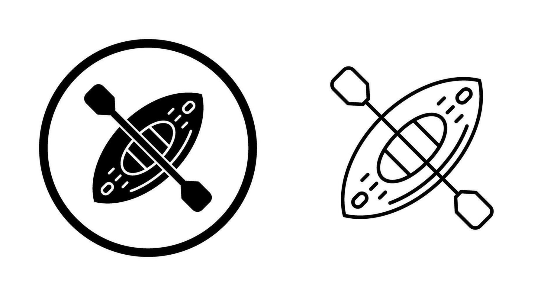 Kayak Vector Icon