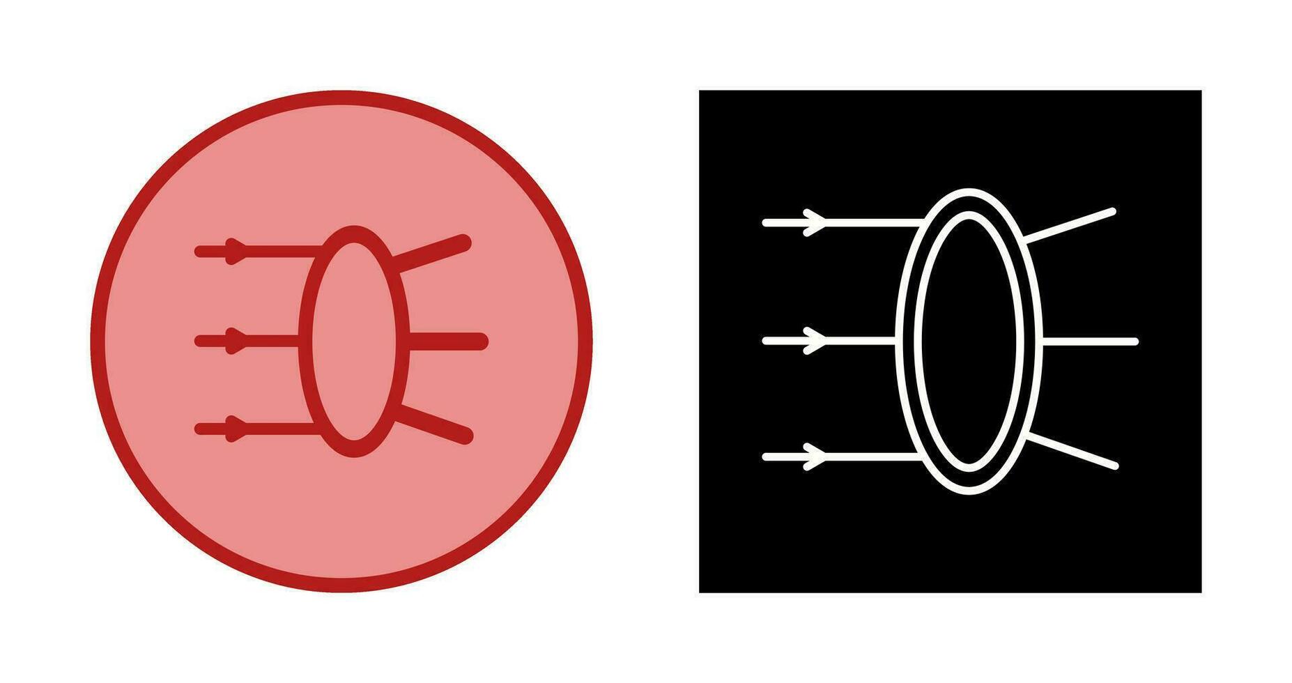 Refraction Vector Icon