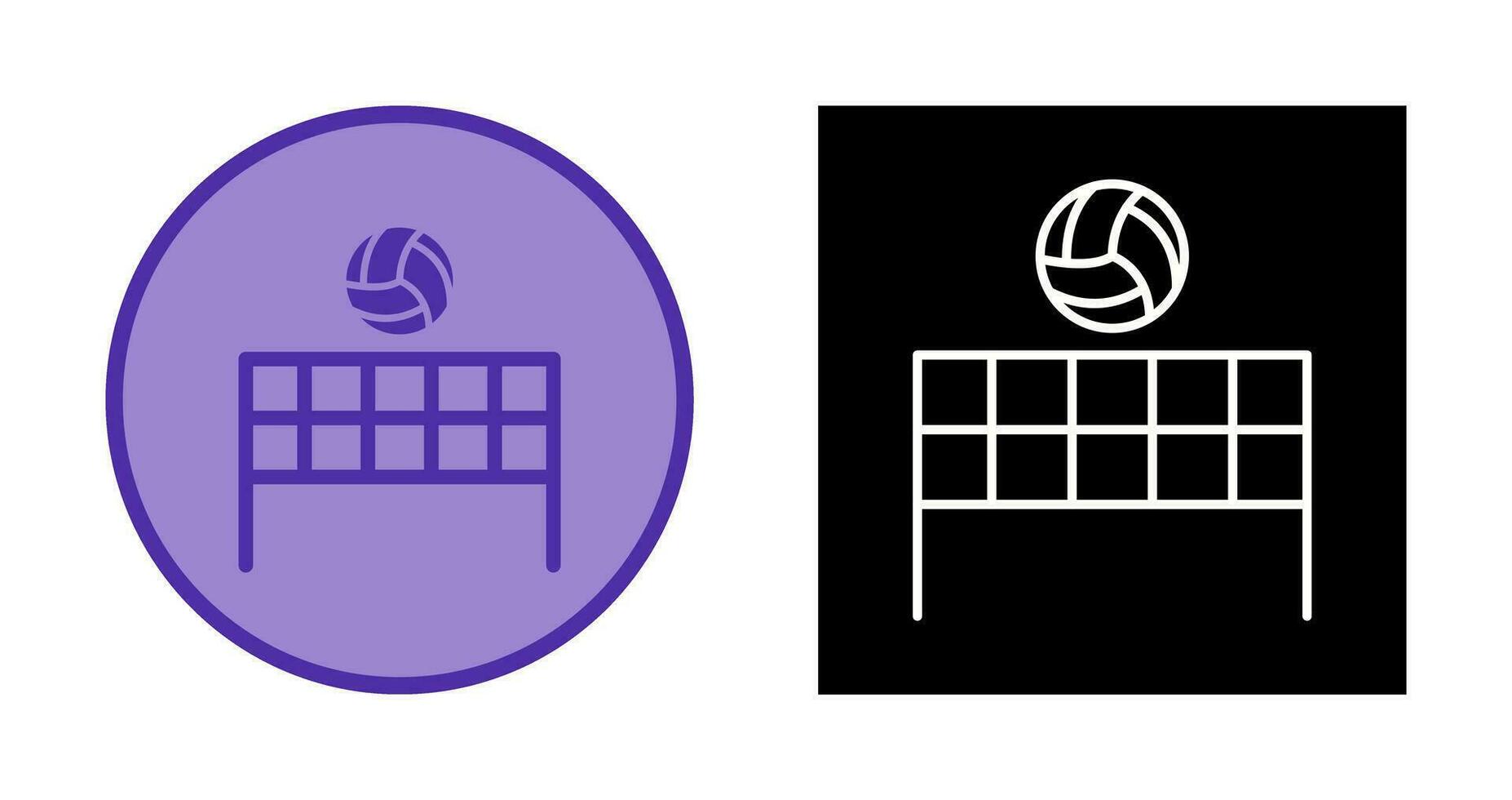 Beach Volleyball Vector Icon